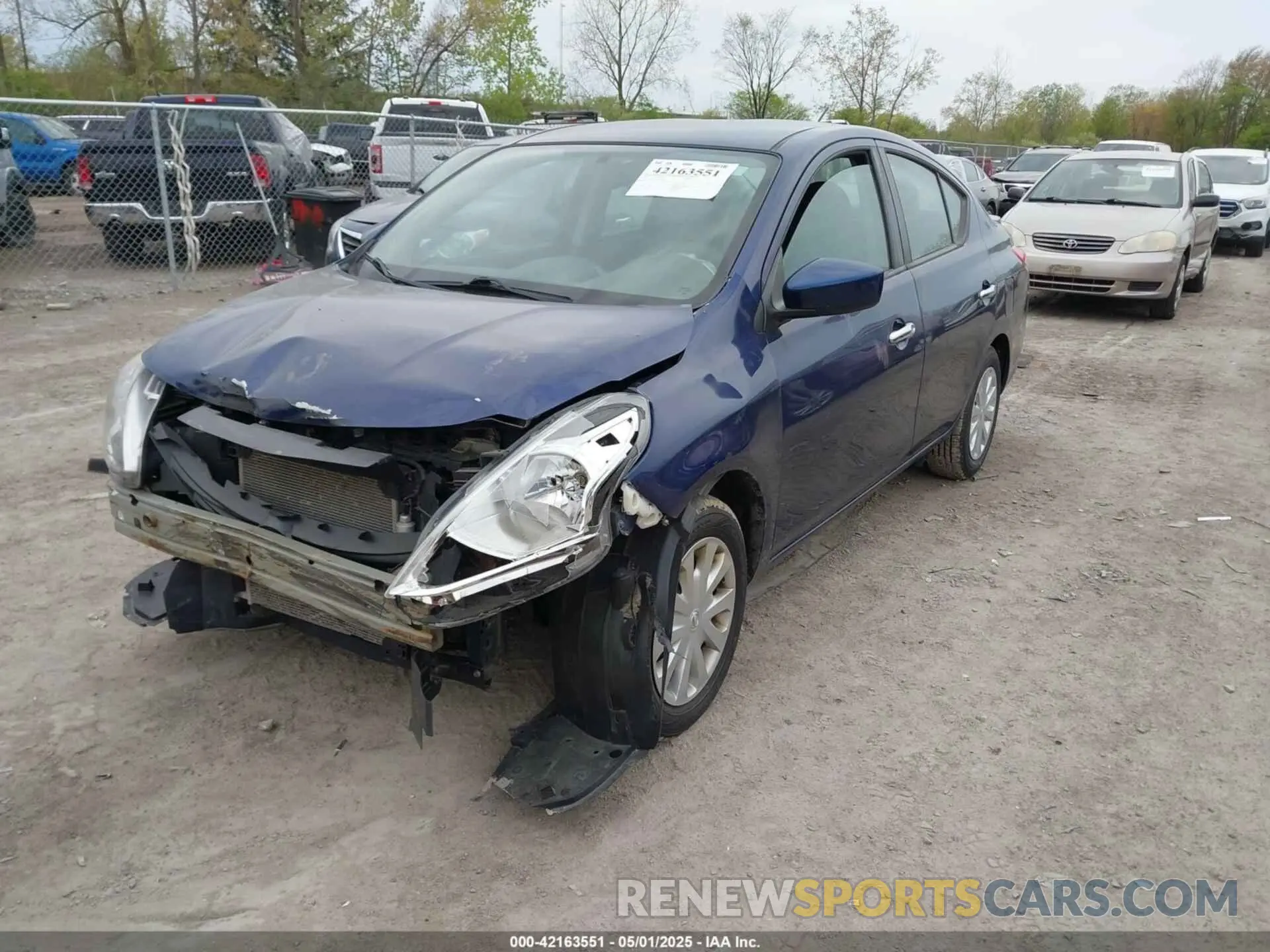 2 Photograph of a damaged car 3N1CN7AP5KL875277 NISSAN VERSA 2019