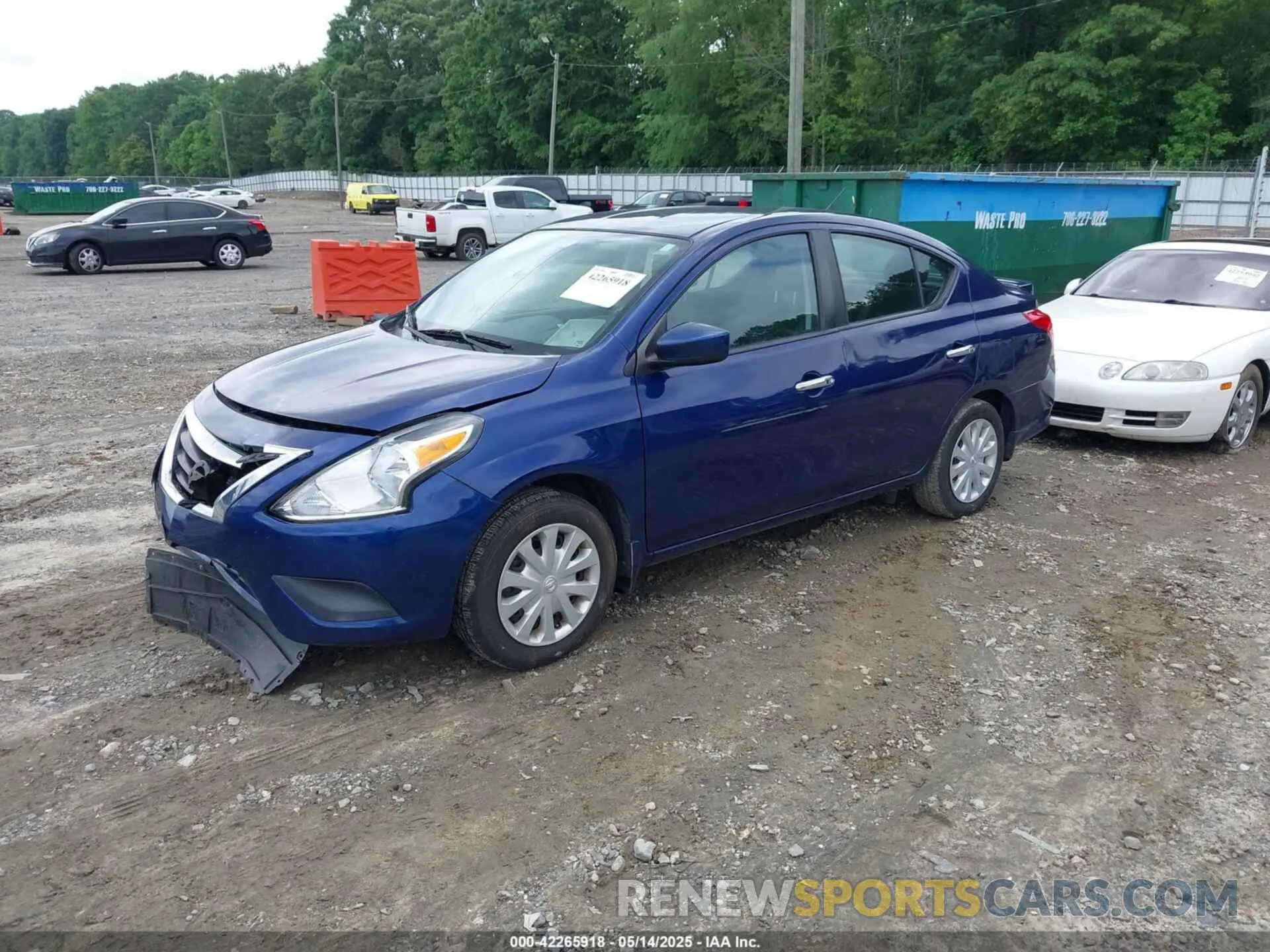 2 Photograph of a damaged car 3N1CN7AP5KL880382 NISSAN VERSA 2019
