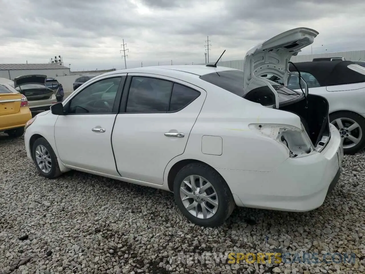 2 Photograph of a damaged car 3N1CN7AP6KL812236 NISSAN VERSA 2019