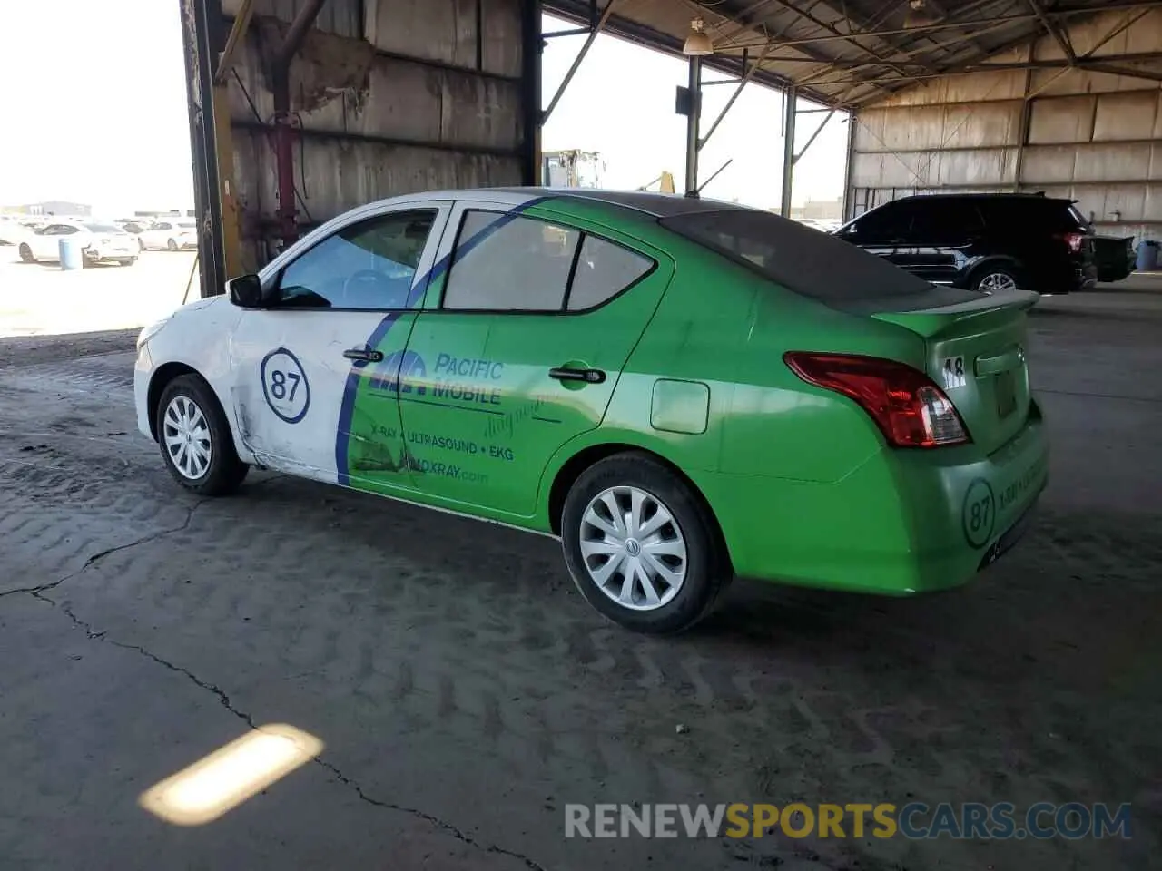 2 Photograph of a damaged car 3N1CN7AP6KL820255 NISSAN VERSA 2019