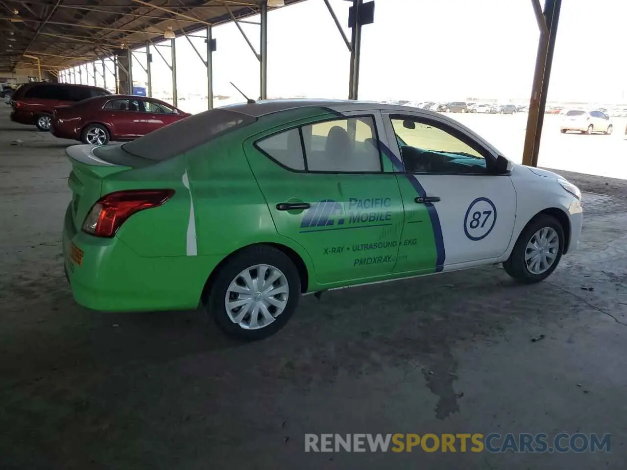 3 Photograph of a damaged car 3N1CN7AP6KL820255 NISSAN VERSA 2019