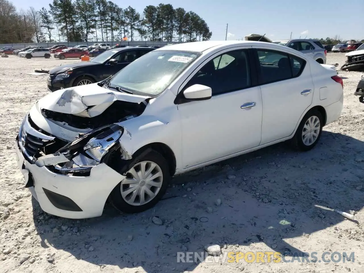 1 Photograph of a damaged car 3N1CN7AP6KL831305 NISSAN VERSA 2019