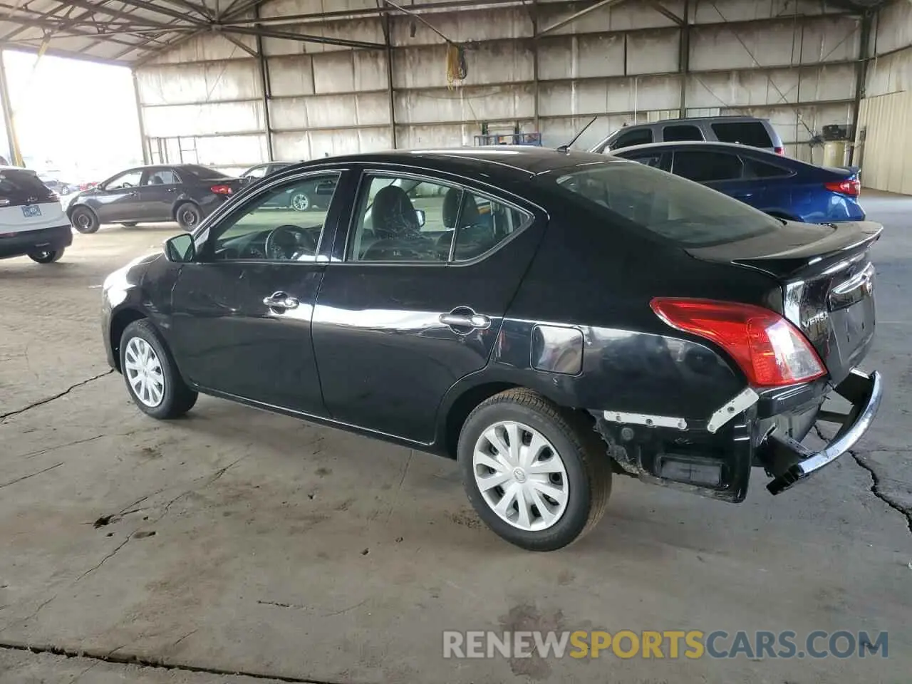 2 Photograph of a damaged car 3N1CN7AP6KL844443 NISSAN VERSA 2019