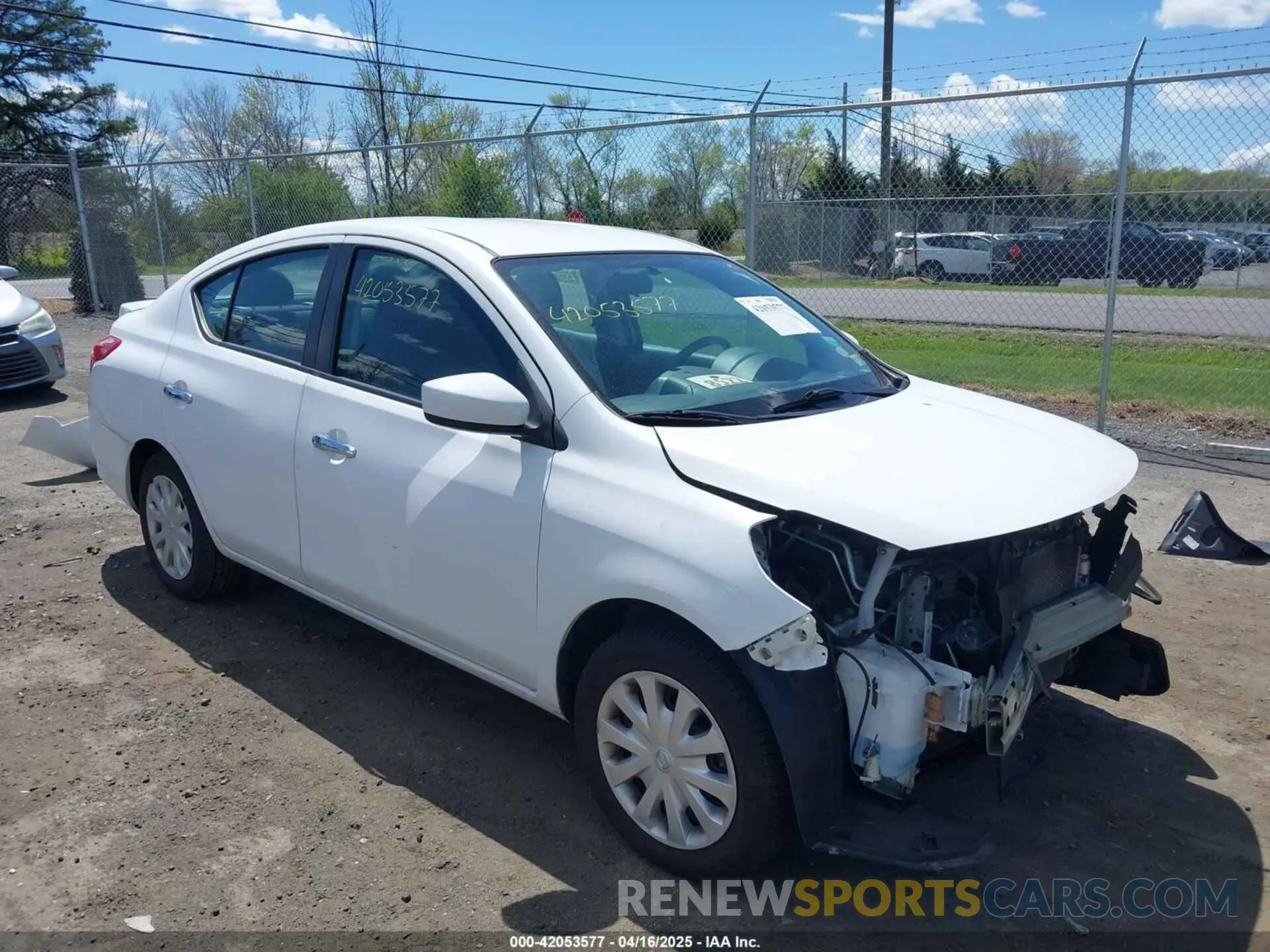 1 Photograph of a damaged car 3N1CN7AP6KL850498 NISSAN VERSA 2019