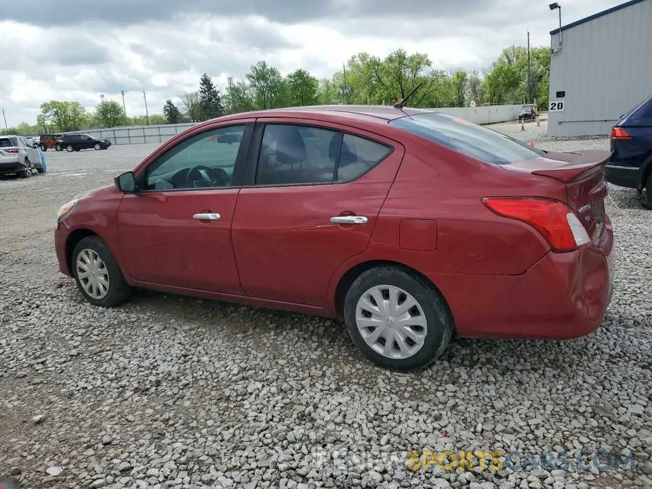 2 Photograph of a damaged car 3N1CN7AP6KL851246 NISSAN VERSA 2019