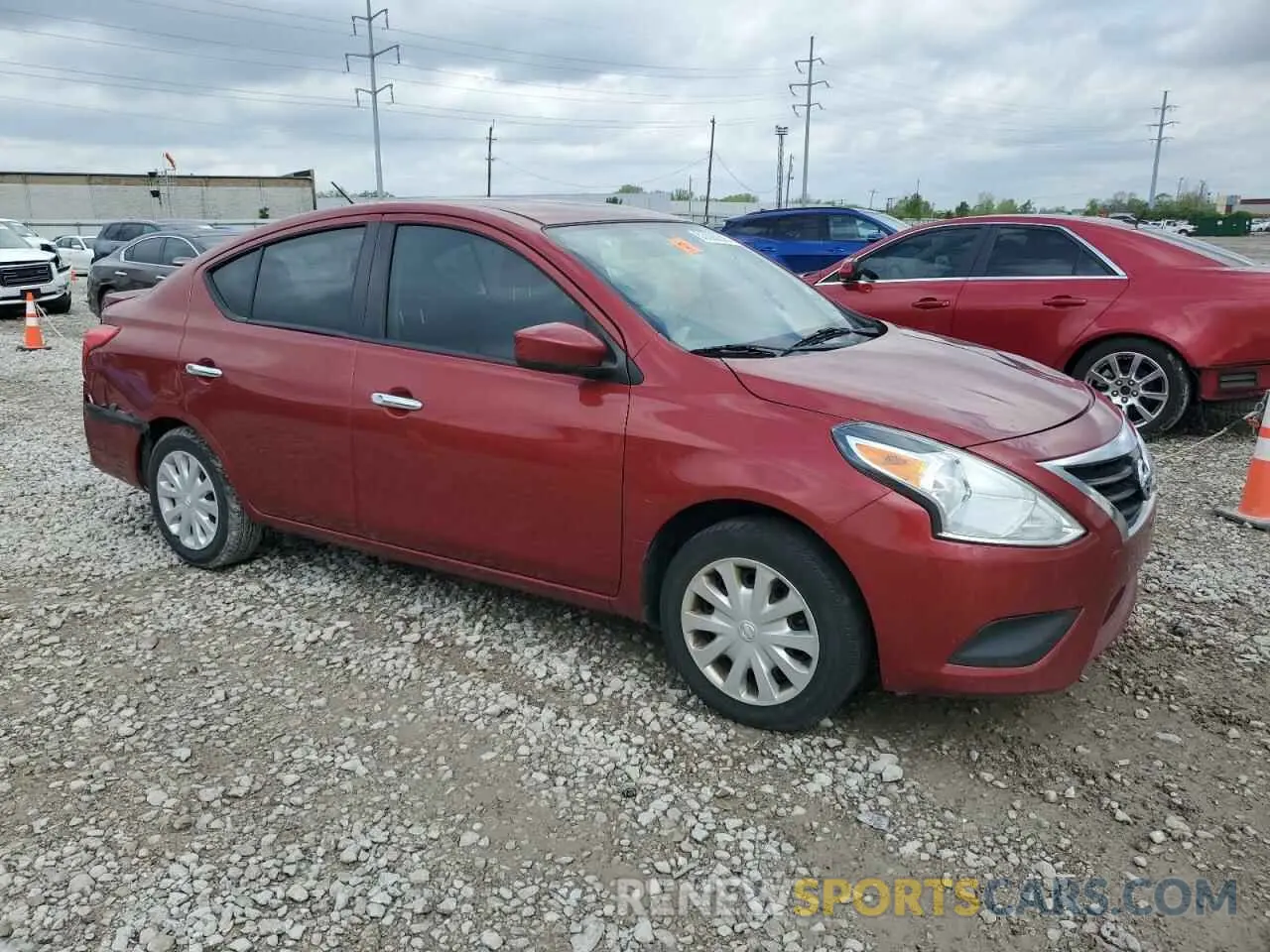 4 Photograph of a damaged car 3N1CN7AP6KL851246 NISSAN VERSA 2019