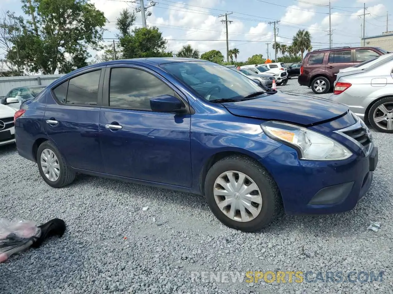 4 Photograph of a damaged car 3N1CN7AP6KL851571 NISSAN VERSA 2019