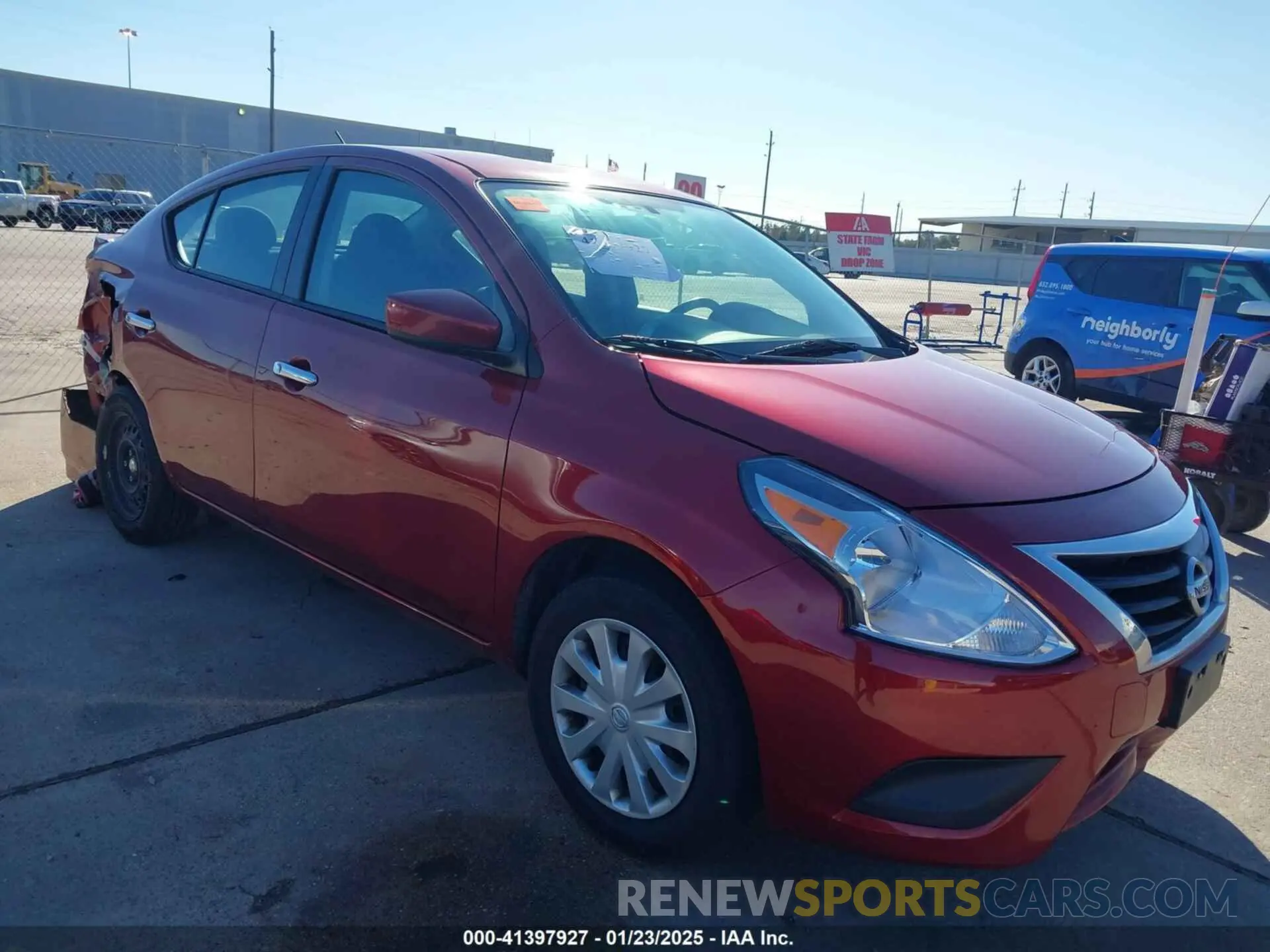 1 Photograph of a damaged car 3N1CN7AP6KL861338 NISSAN VERSA 2019