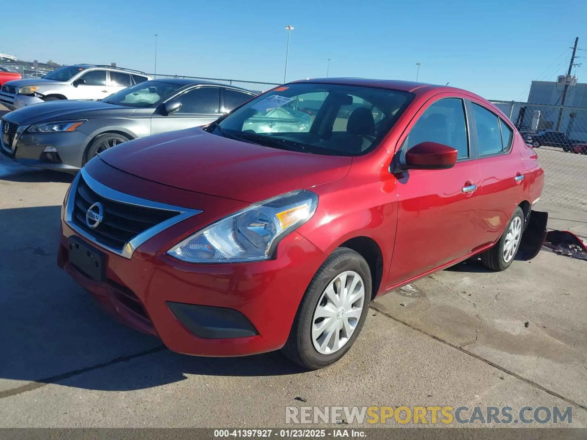 2 Photograph of a damaged car 3N1CN7AP6KL861338 NISSAN VERSA 2019