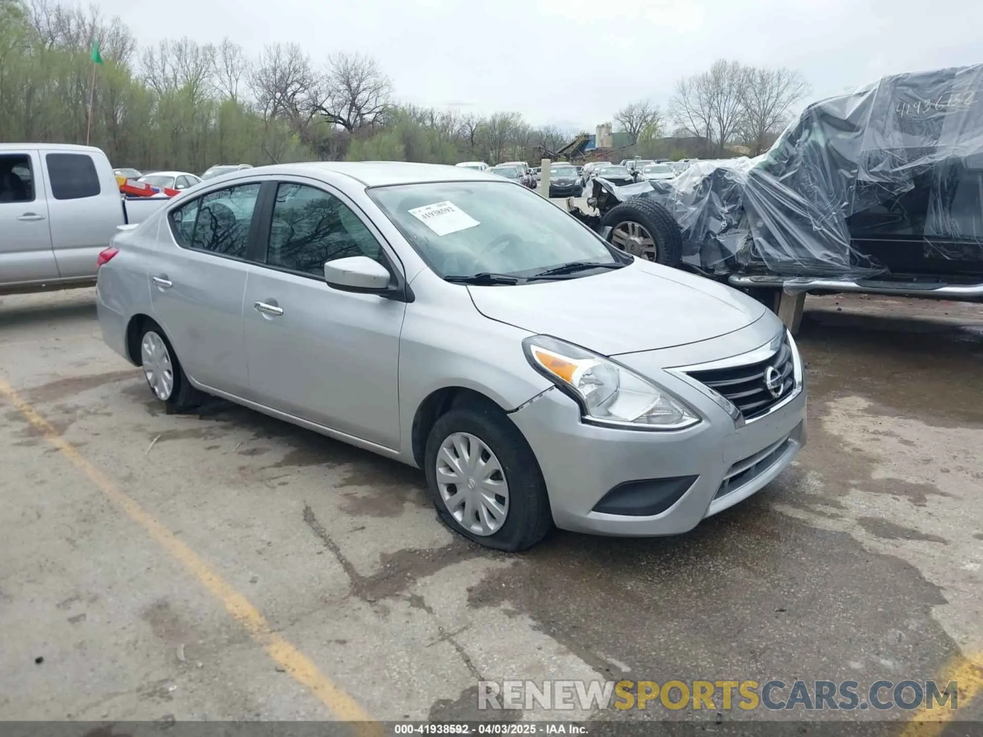 1 Photograph of a damaged car 3N1CN7AP6KL862635 NISSAN VERSA 2019
