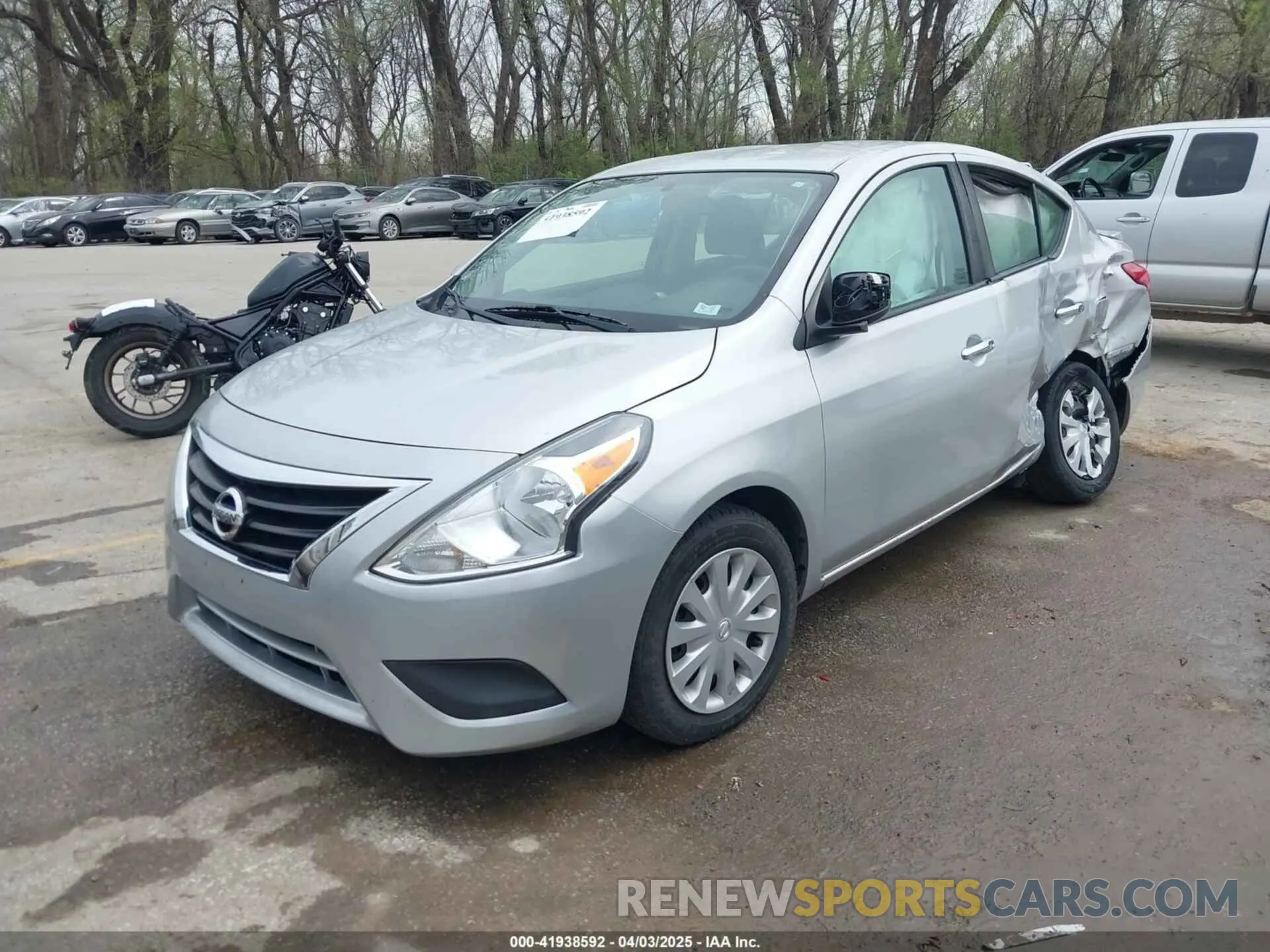 2 Photograph of a damaged car 3N1CN7AP6KL862635 NISSAN VERSA 2019