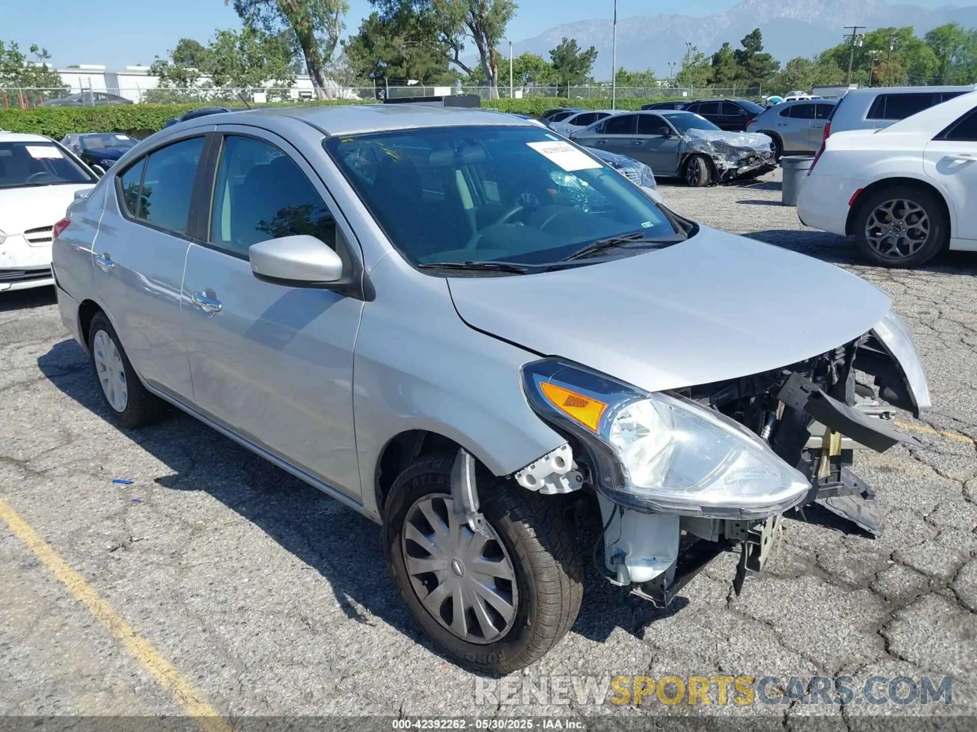 1 Photograph of a damaged car 3N1CN7AP6KL874283 NISSAN VERSA 2019