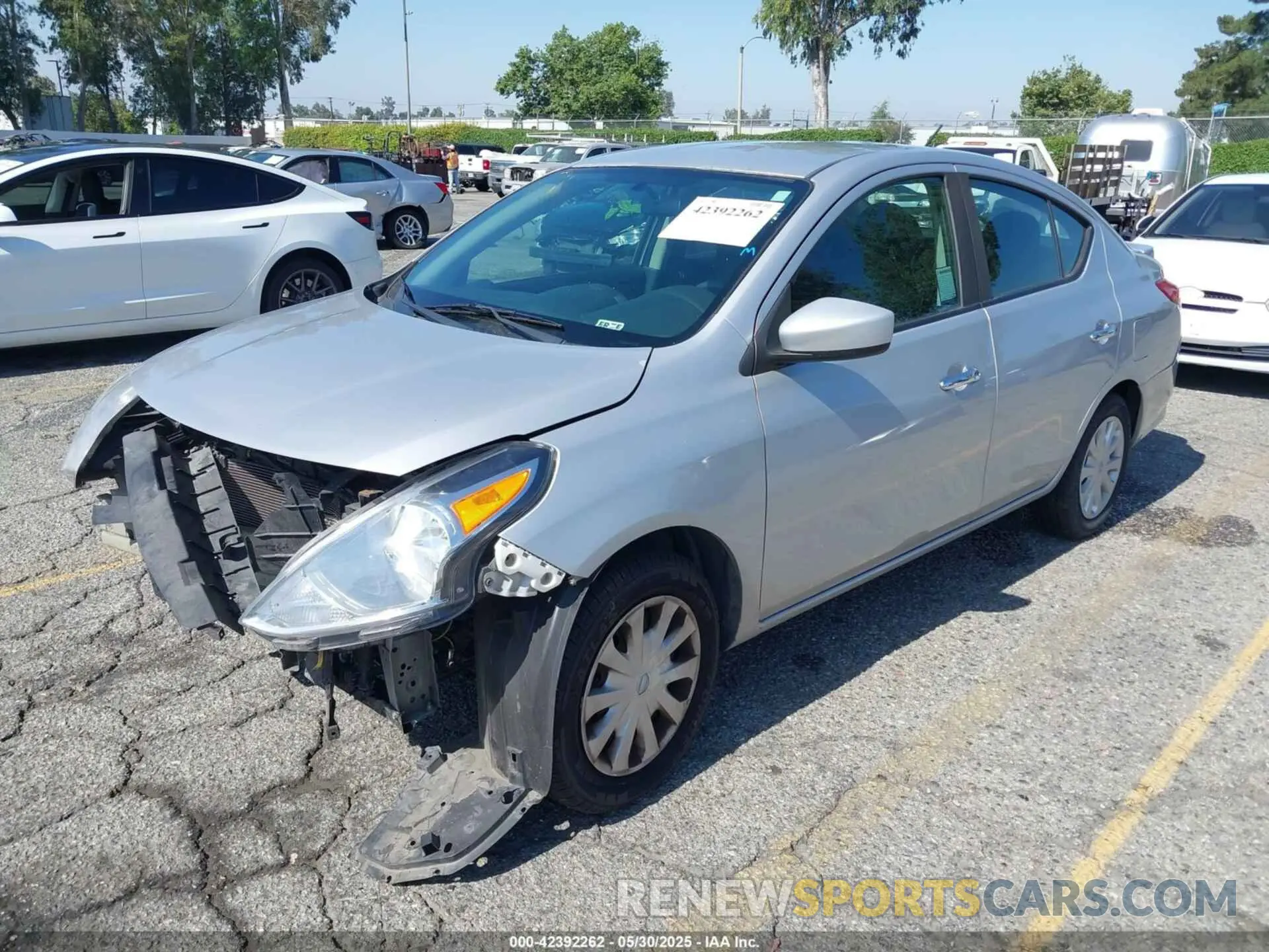 2 Photograph of a damaged car 3N1CN7AP6KL874283 NISSAN VERSA 2019