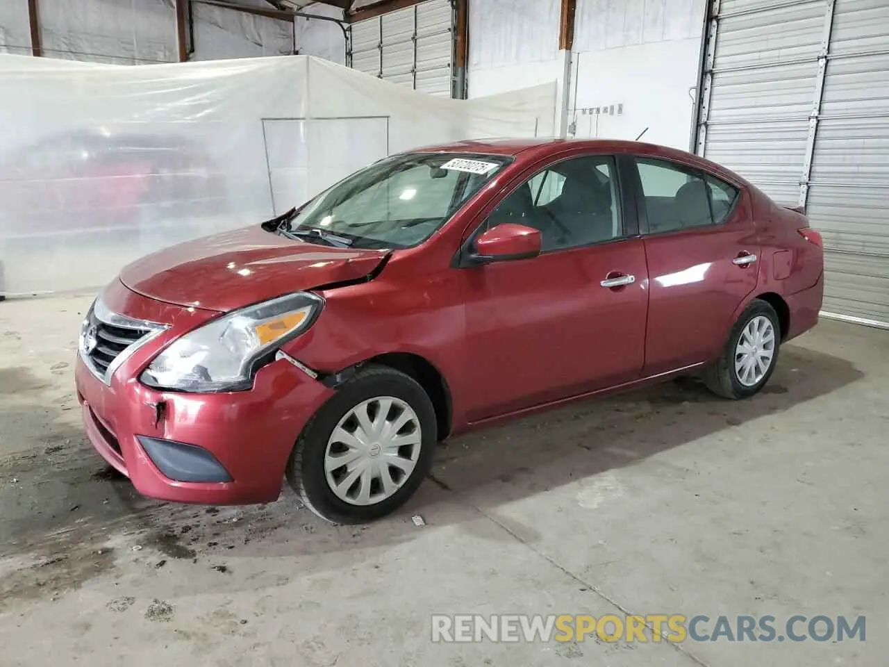 1 Photograph of a damaged car 3N1CN7AP6KL876518 NISSAN VERSA 2019