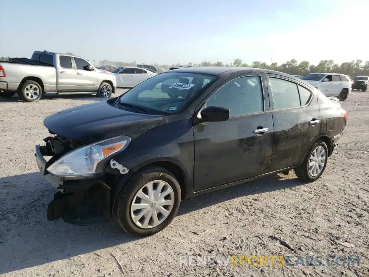 1 Photograph of a damaged car 3N1CN7AP6KL881136 NISSAN VERSA 2019