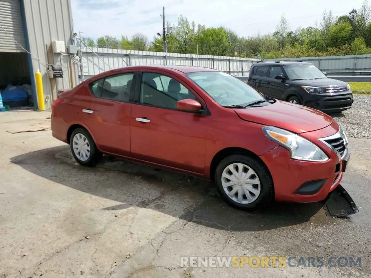 4 Photograph of a damaged car 3N1CN7AP7KL801794 NISSAN VERSA 2019