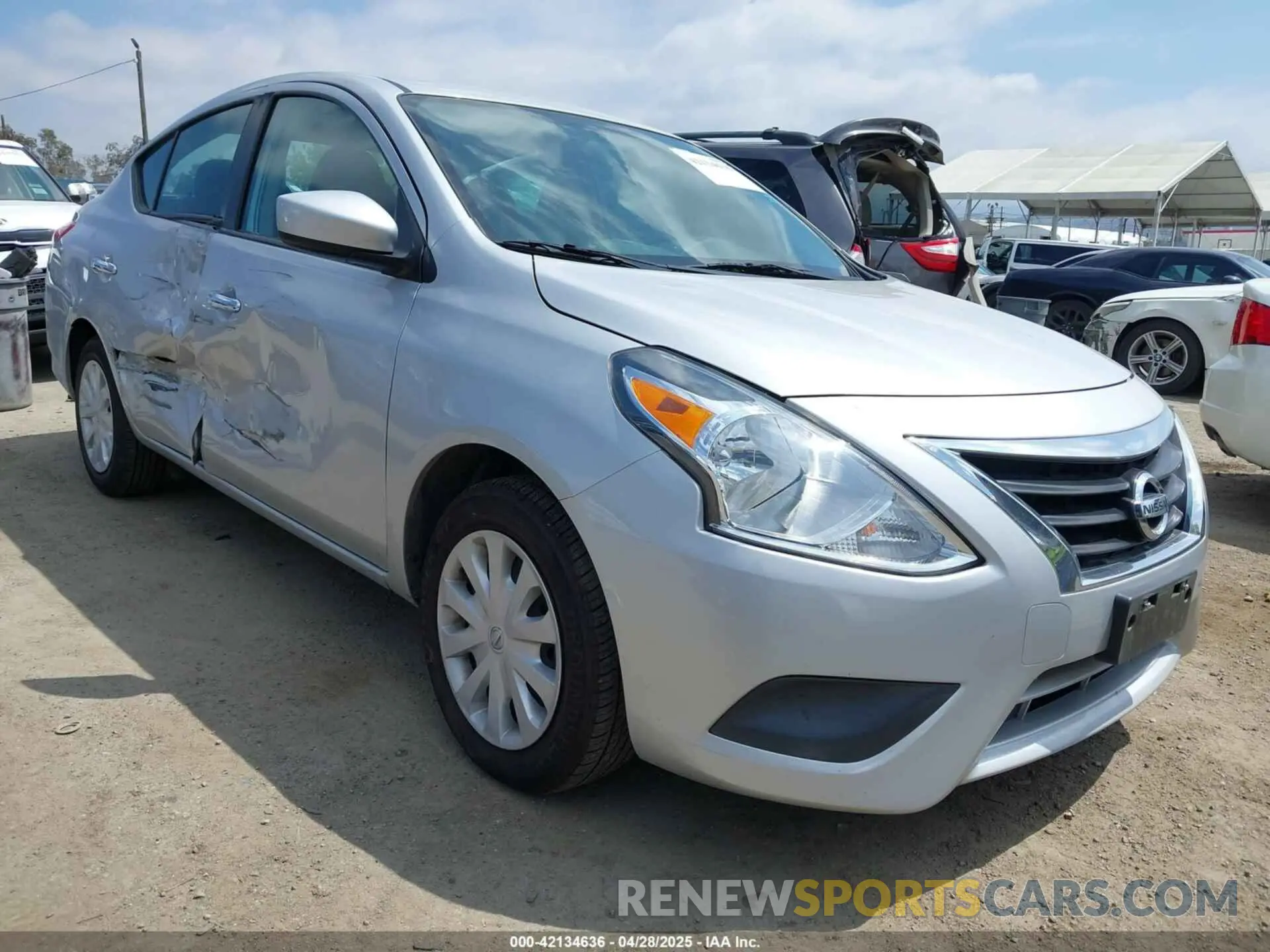 1 Photograph of a damaged car 3N1CN7AP7KL804002 NISSAN VERSA 2019