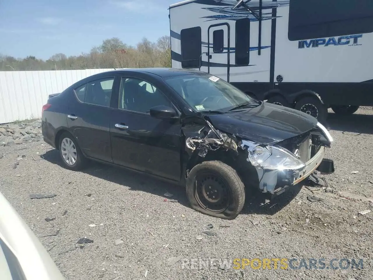4 Photograph of a damaged car 3N1CN7AP7KL804324 NISSAN VERSA 2019
