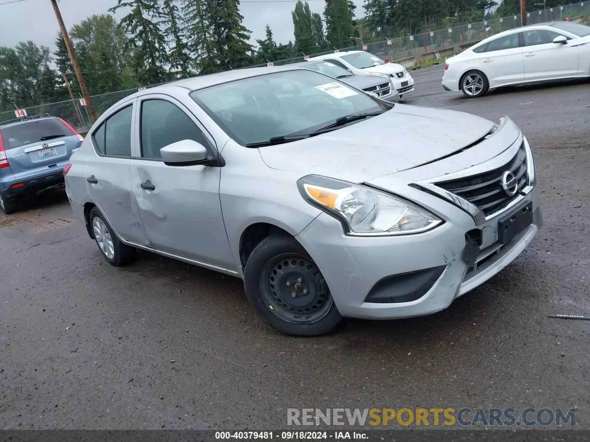 1 Photograph of a damaged car 3N1CN7AP7KL808096 NISSAN VERSA 2019