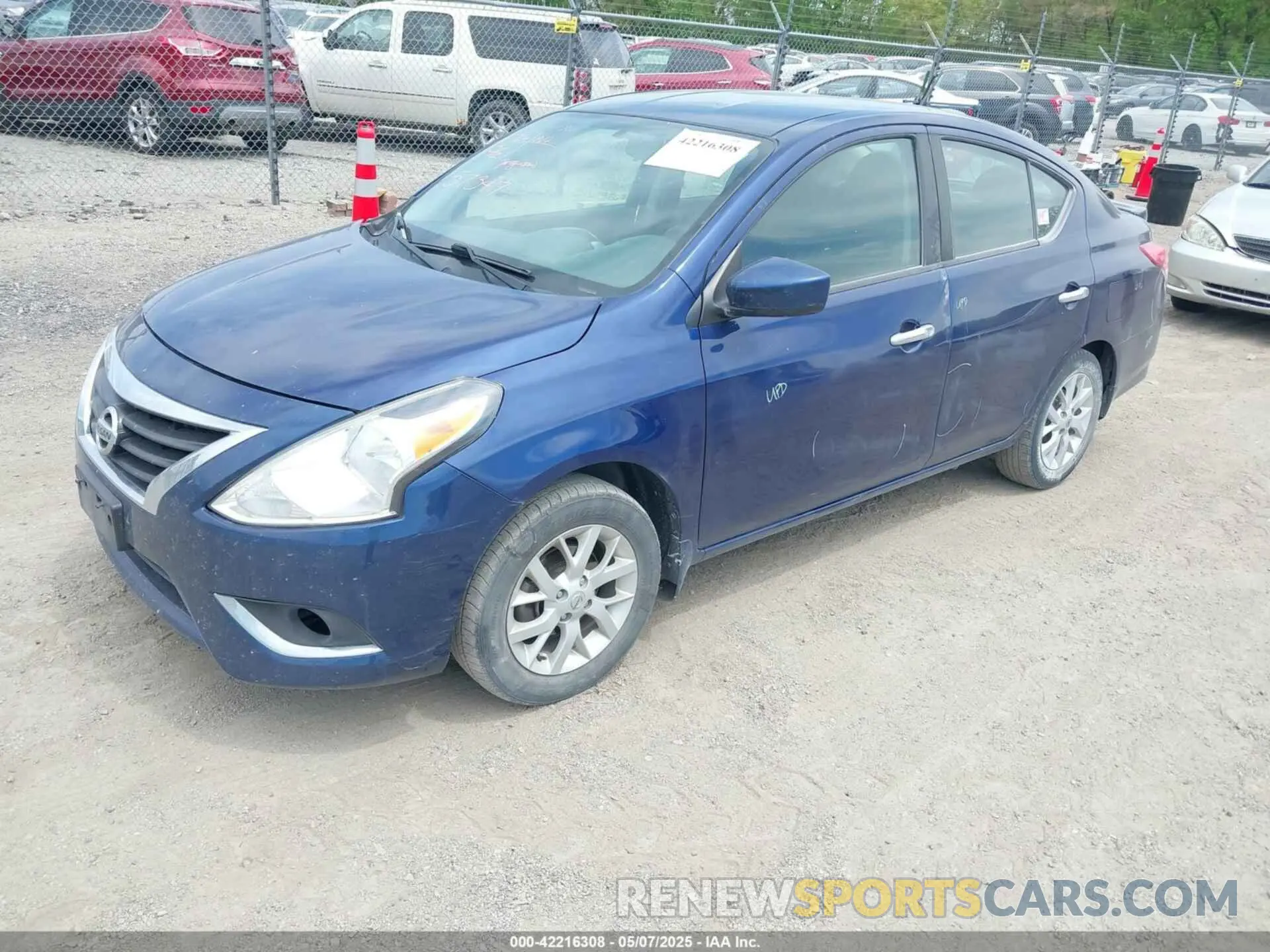 2 Photograph of a damaged car 3N1CN7AP7KL809443 NISSAN VERSA 2019