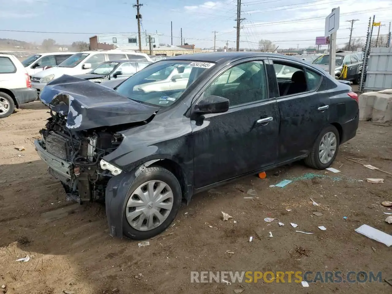 1 Photograph of a damaged car 3N1CN7AP7KL811516 NISSAN VERSA 2019