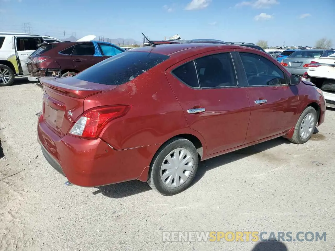 3 Photograph of a damaged car 3N1CN7AP7KL816795 NISSAN VERSA 2019