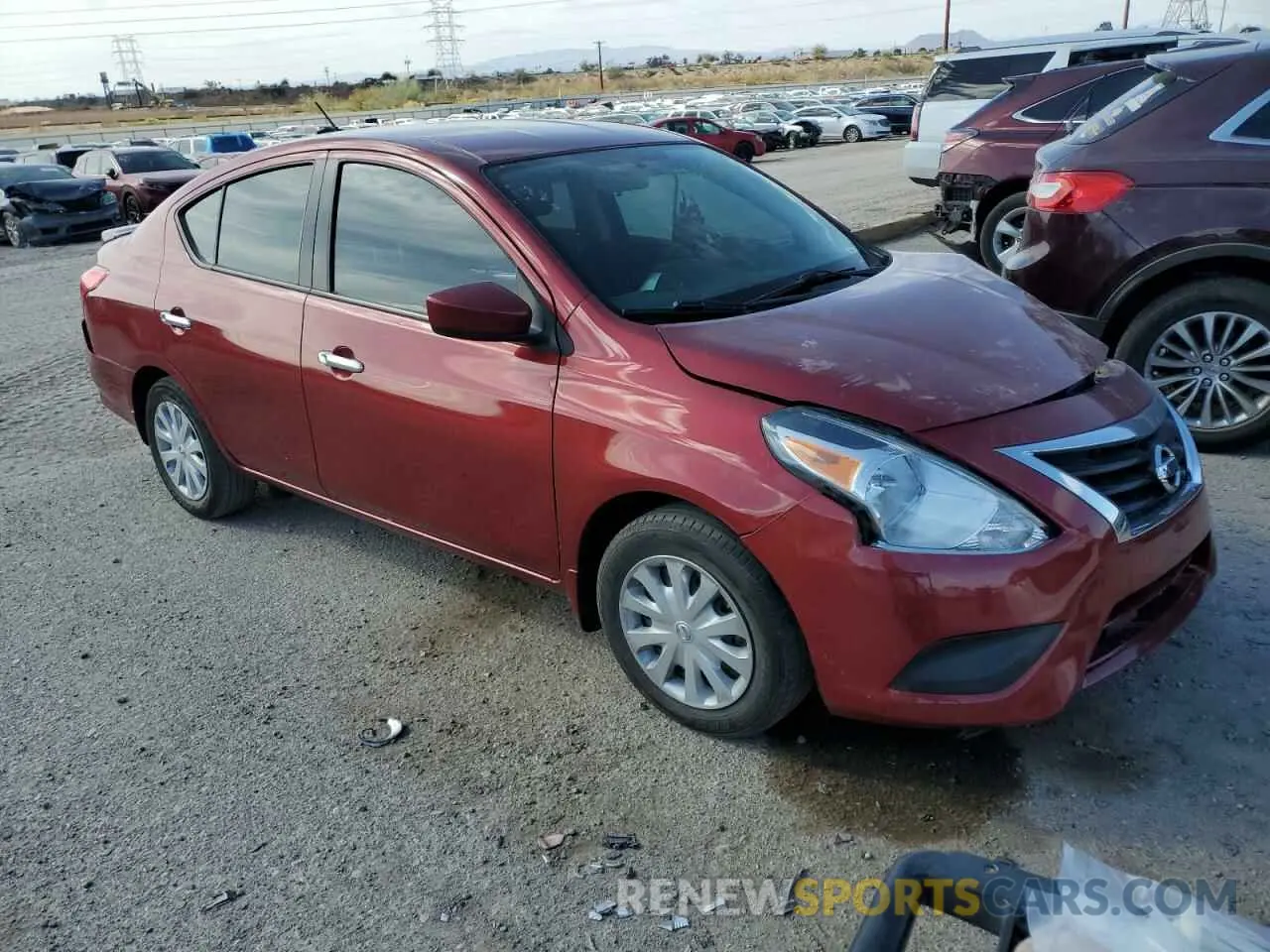 4 Photograph of a damaged car 3N1CN7AP7KL816795 NISSAN VERSA 2019