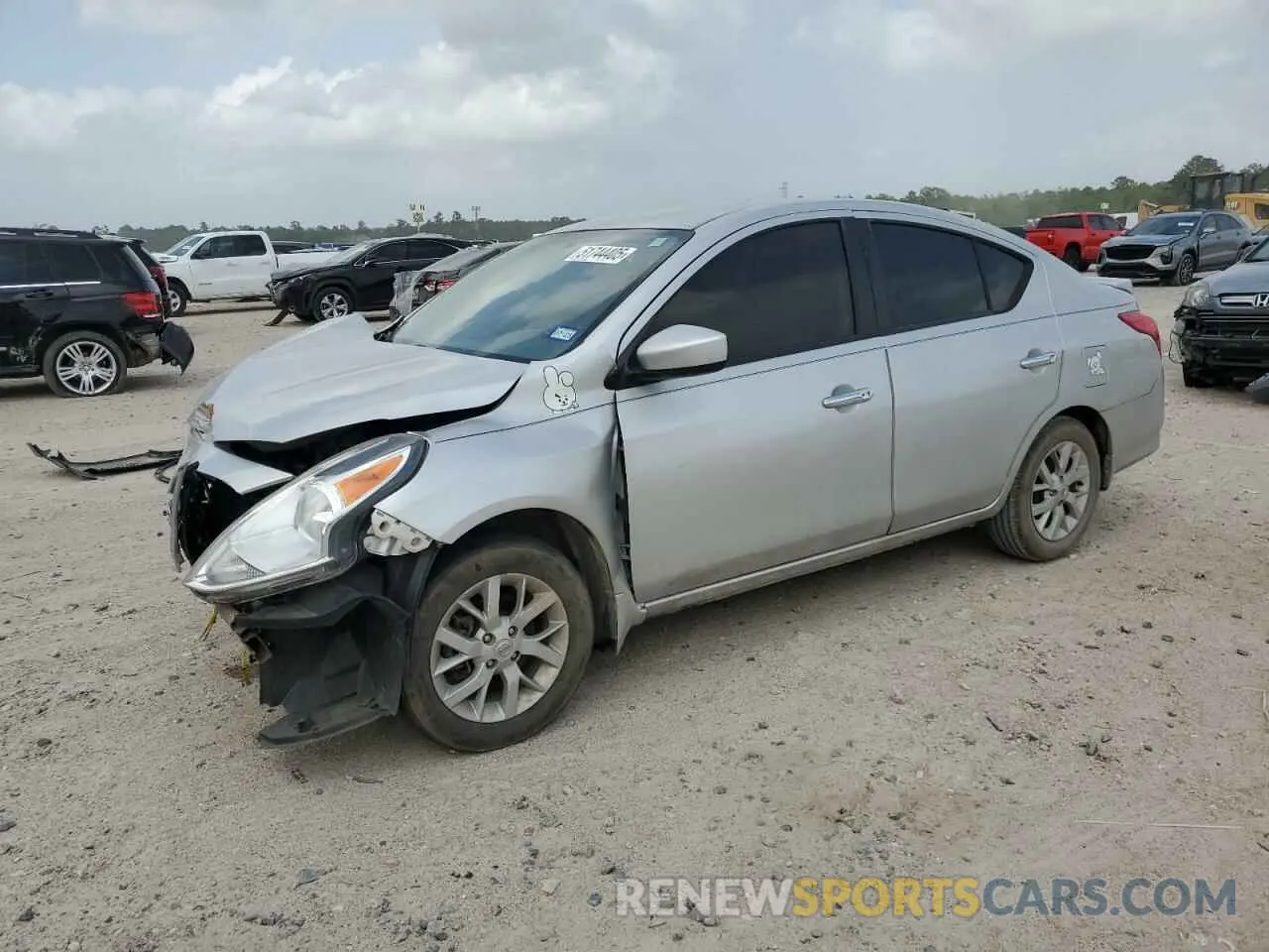 1 Photograph of a damaged car 3N1CN7AP7KL819275 NISSAN VERSA 2019