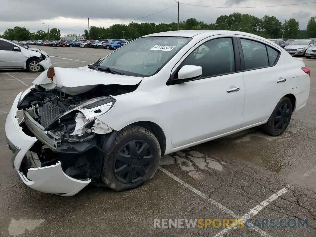 1 Photograph of a damaged car 3N1CN7AP7KL826291 NISSAN VERSA 2019