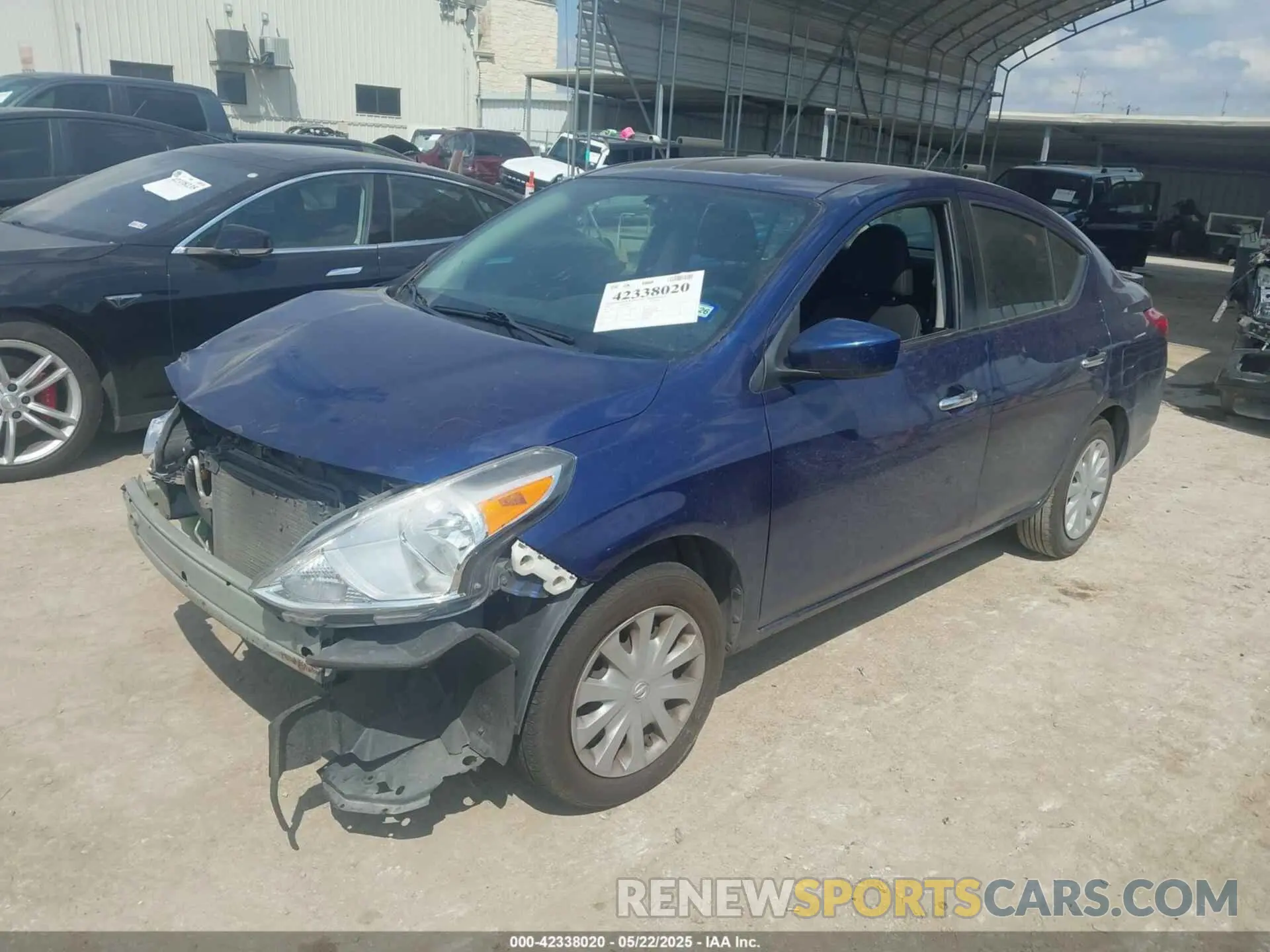 2 Photograph of a damaged car 3N1CN7AP7KL834794 NISSAN VERSA 2019