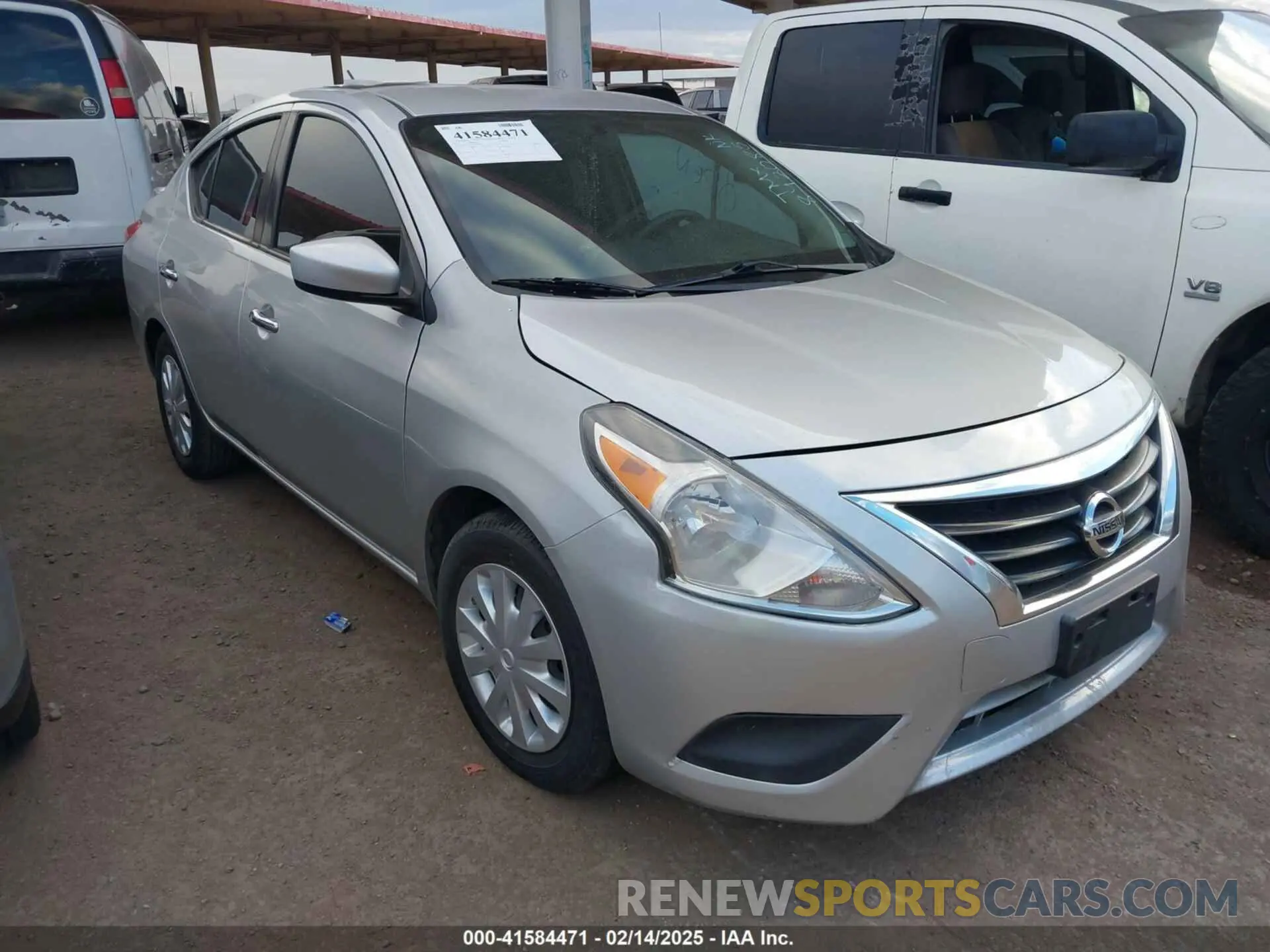 1 Photograph of a damaged car 3N1CN7AP7KL842085 NISSAN VERSA 2019