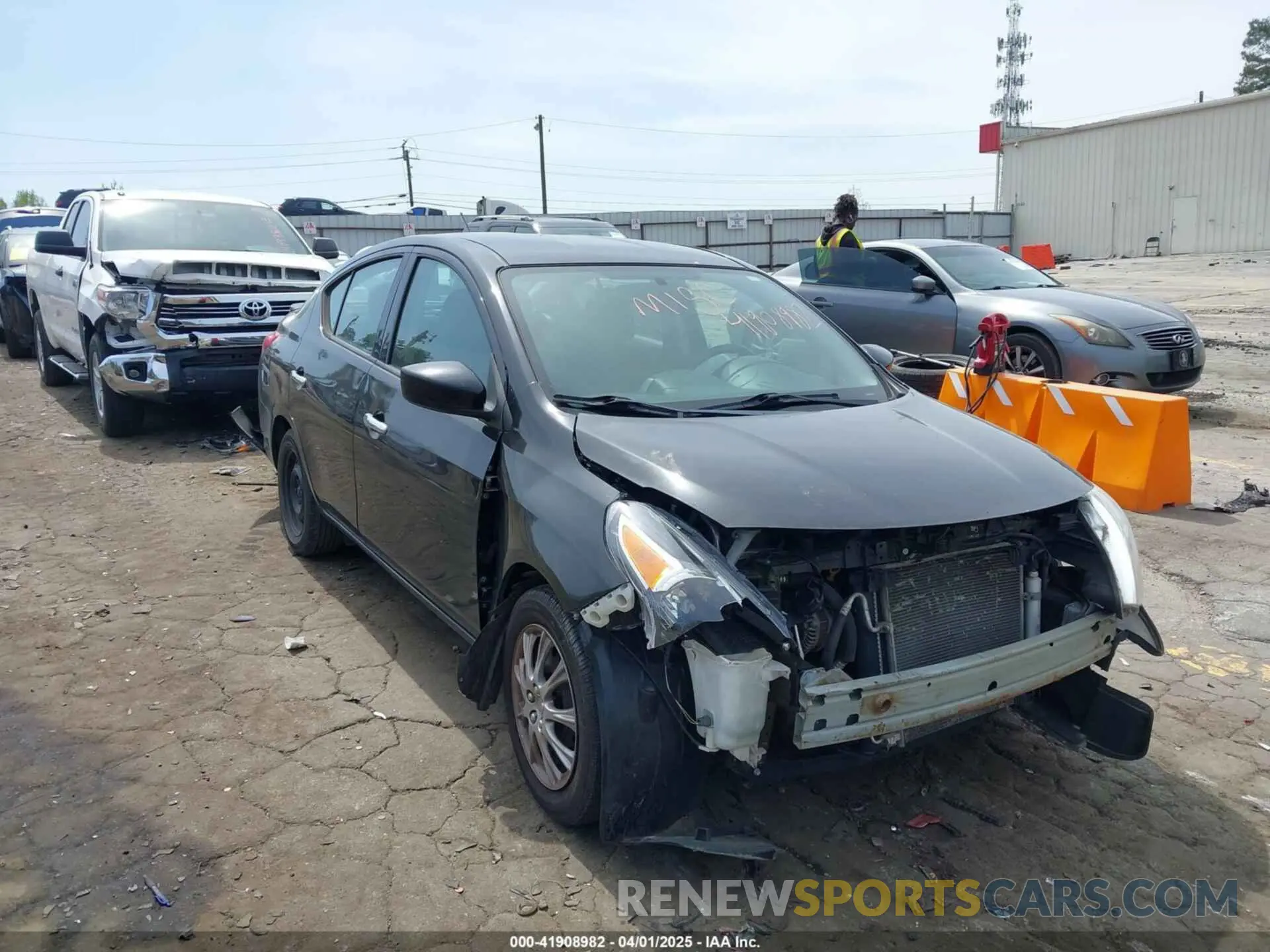 1 Photograph of a damaged car 3N1CN7AP7KL843429 NISSAN VERSA 2019
