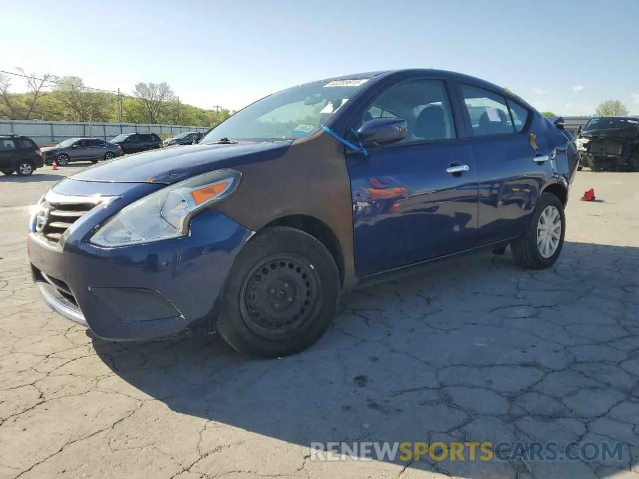 1 Photograph of a damaged car 3N1CN7AP7KL843835 NISSAN VERSA 2019