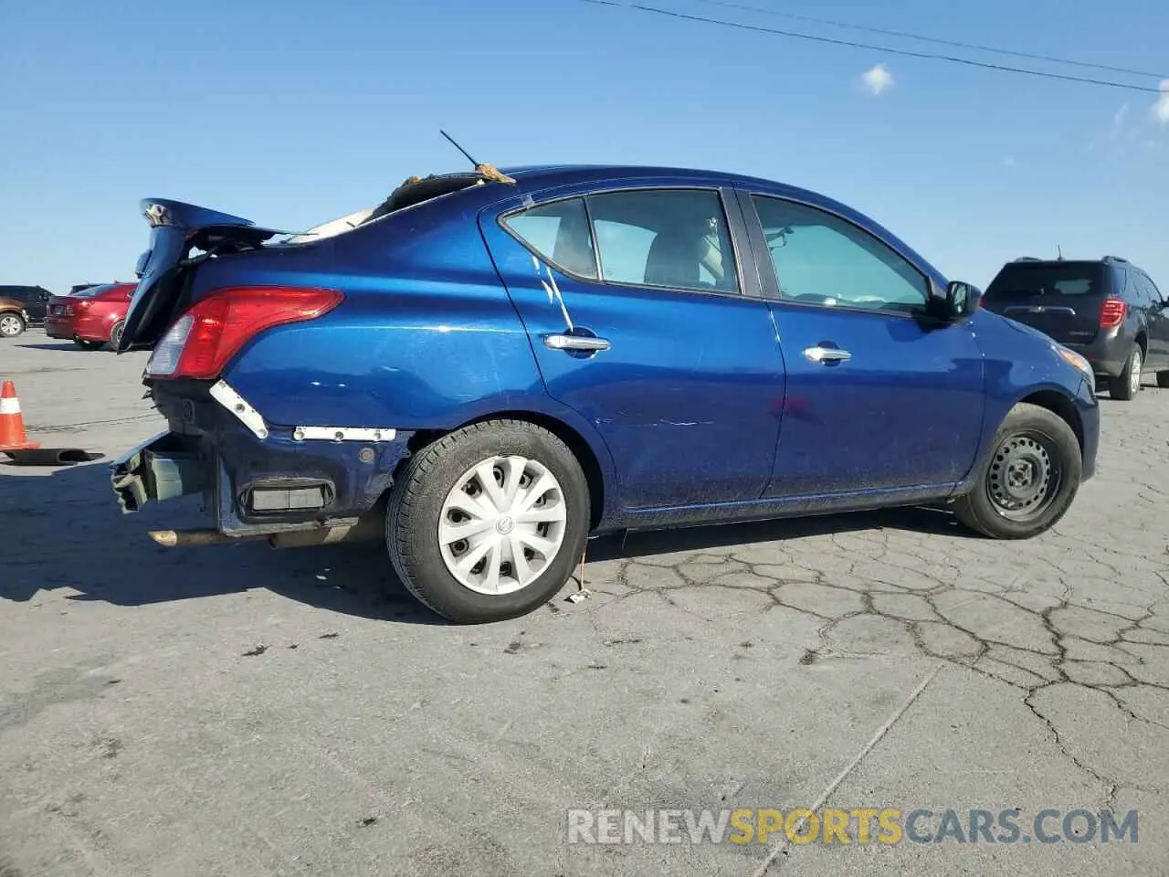 3 Photograph of a damaged car 3N1CN7AP7KL843835 NISSAN VERSA 2019