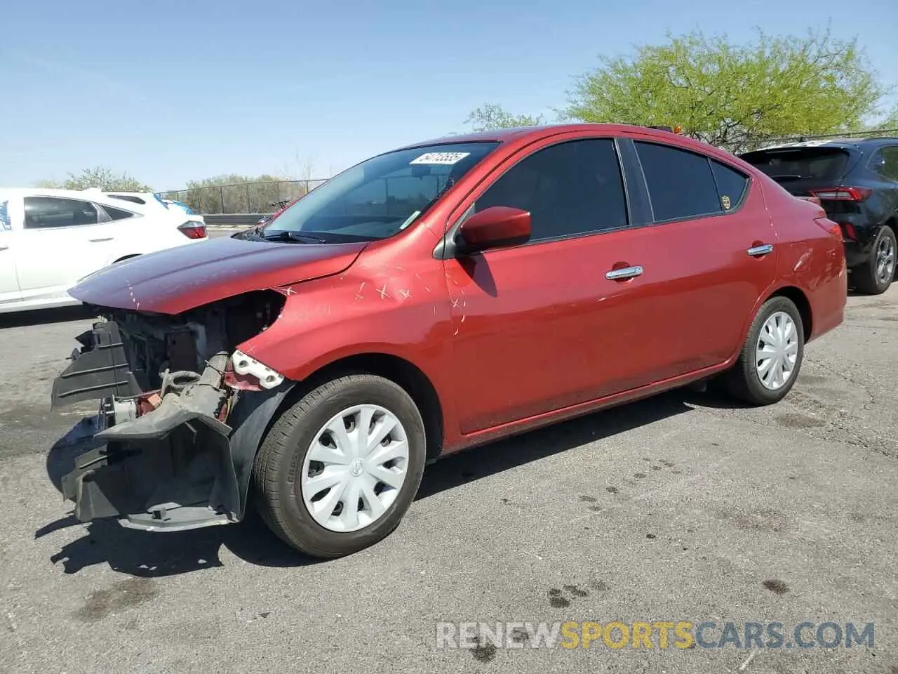 1 Photograph of a damaged car 3N1CN7AP7KL856214 NISSAN VERSA 2019