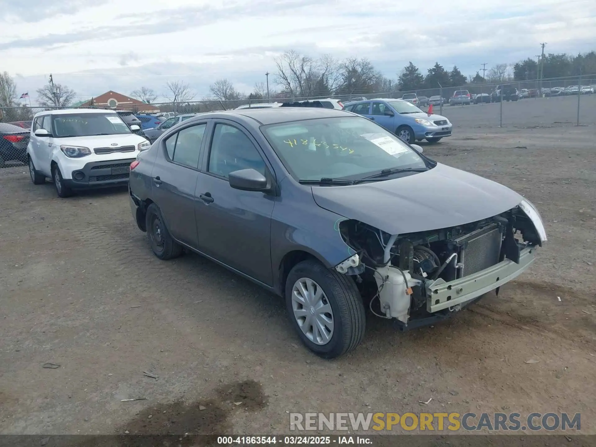 1 Photograph of a damaged car 3N1CN7AP7KL863891 NISSAN VERSA 2019