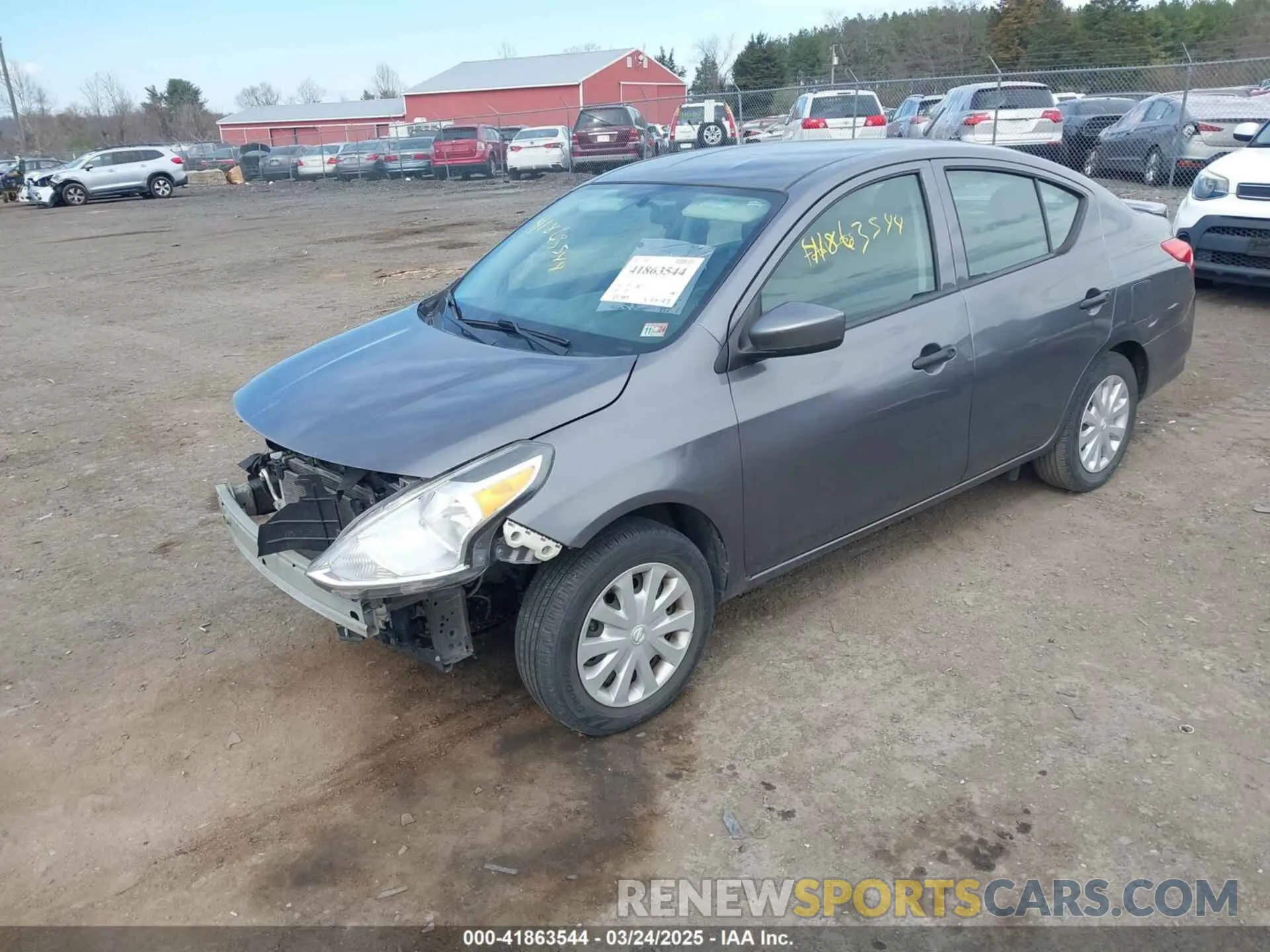 2 Photograph of a damaged car 3N1CN7AP7KL863891 NISSAN VERSA 2019