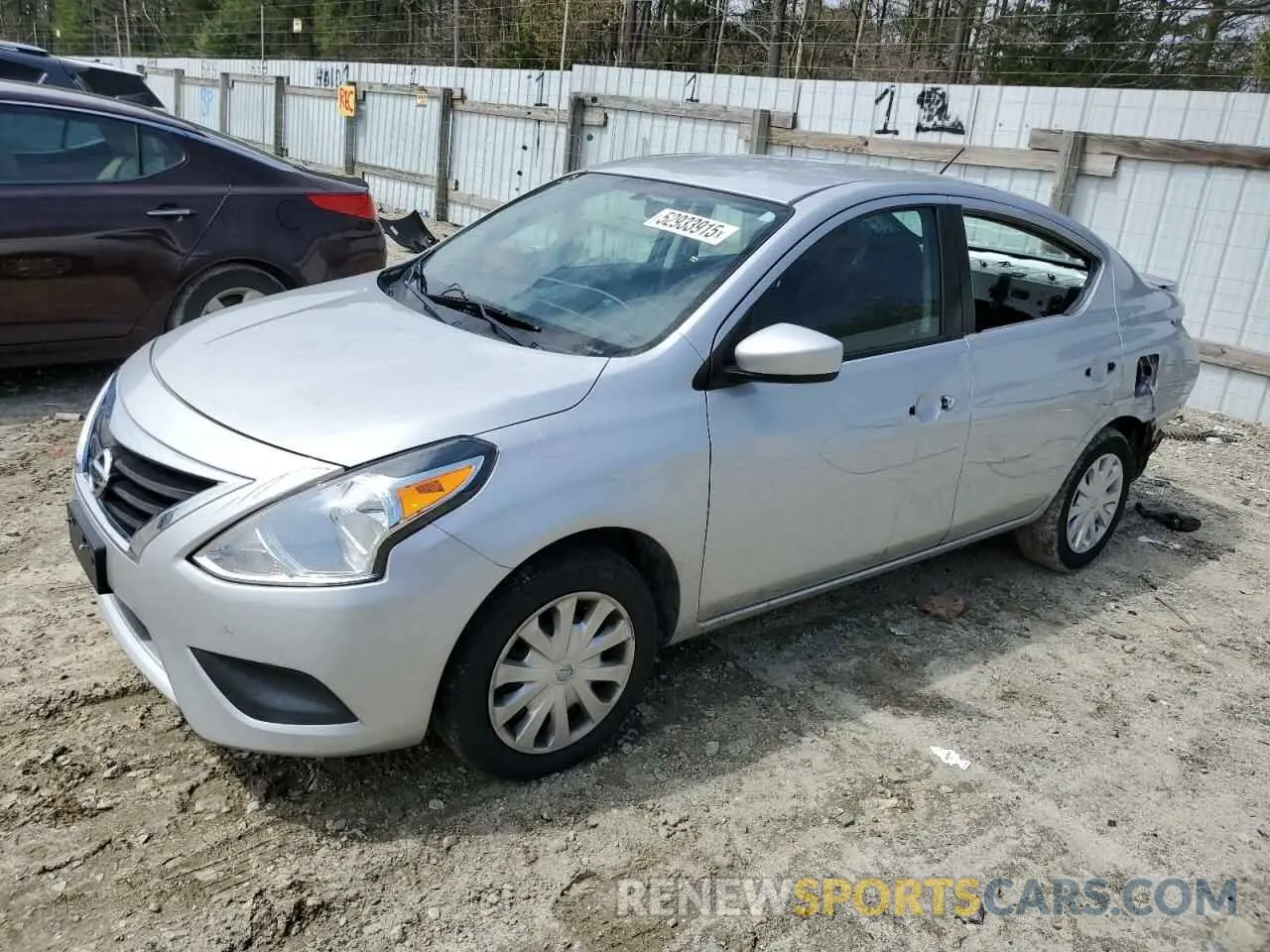 1 Photograph of a damaged car 3N1CN7AP7KL865544 NISSAN VERSA 2019