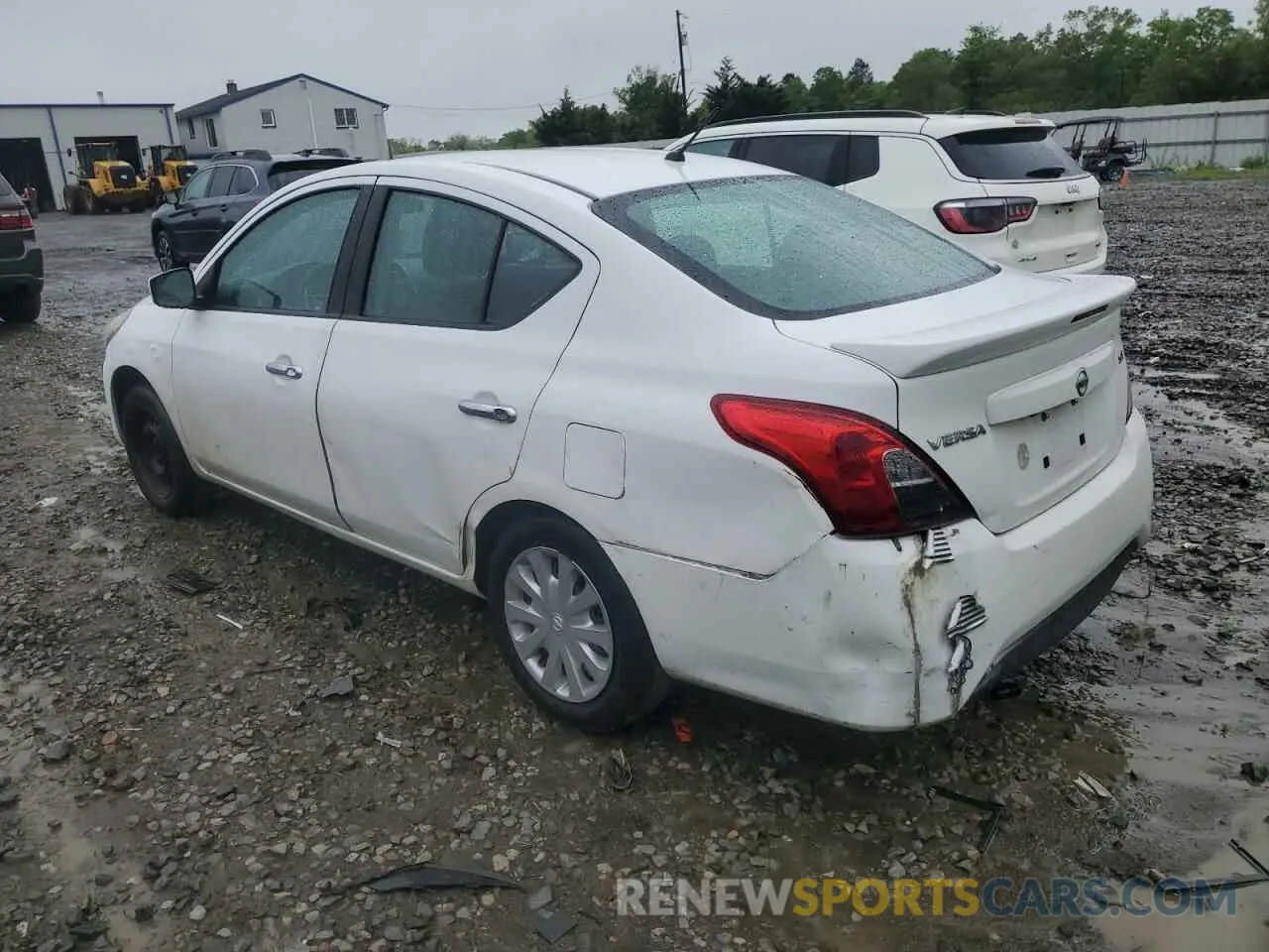 2 Photograph of a damaged car 3N1CN7AP7KL868072 NISSAN VERSA 2019