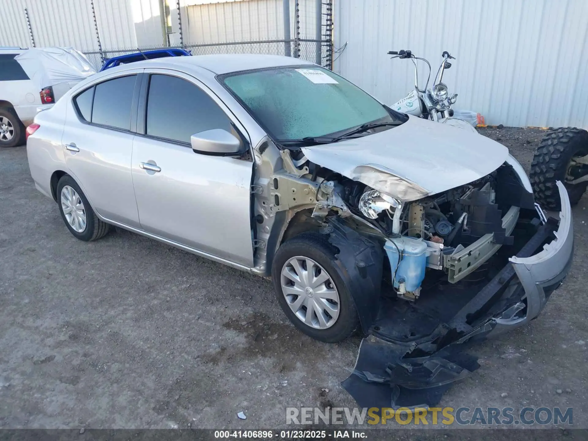 1 Photograph of a damaged car 3N1CN7AP7KL875152 NISSAN VERSA 2019