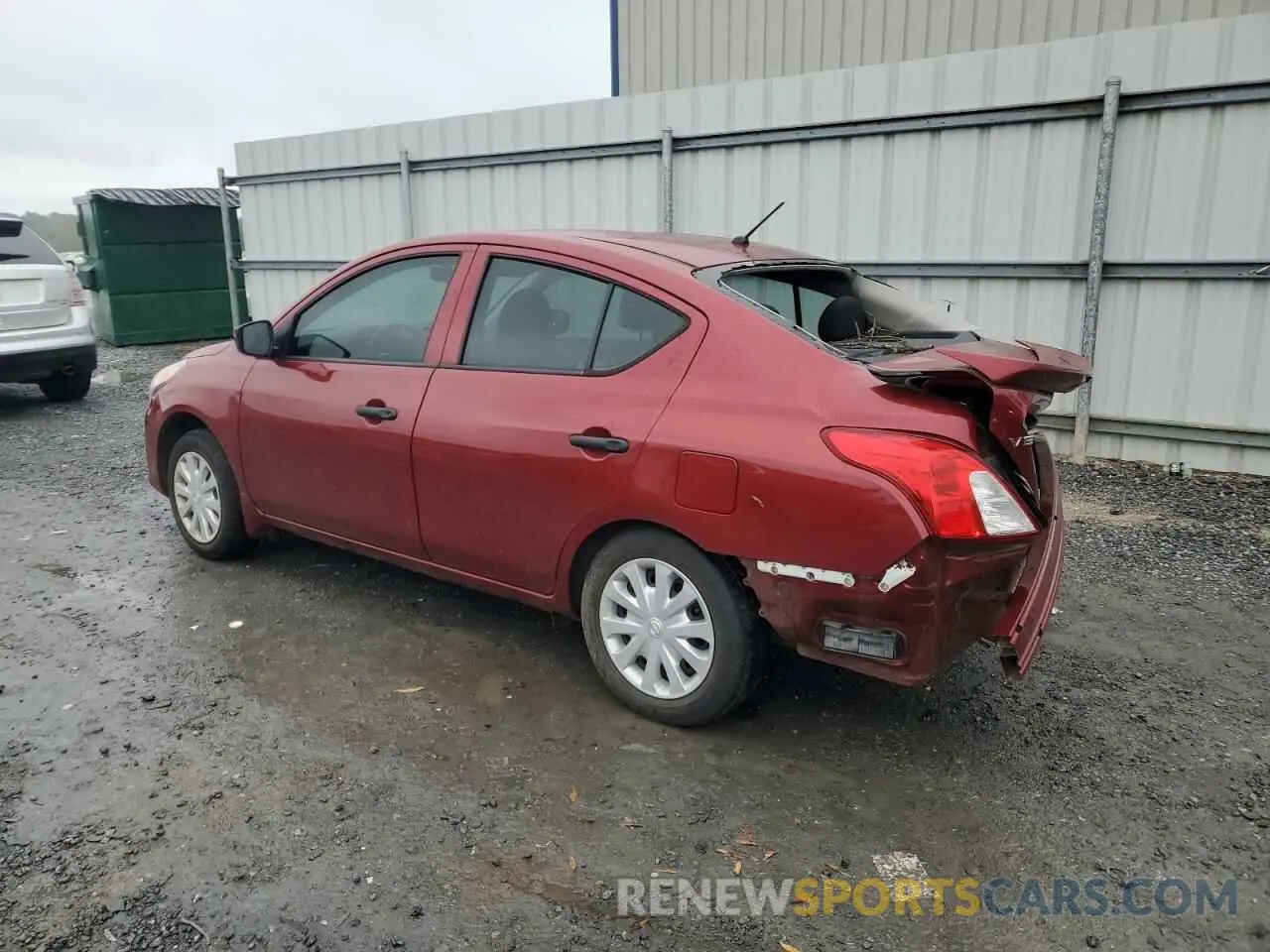 2 Photograph of a damaged car 3N1CN7AP7KL875796 NISSAN VERSA 2019