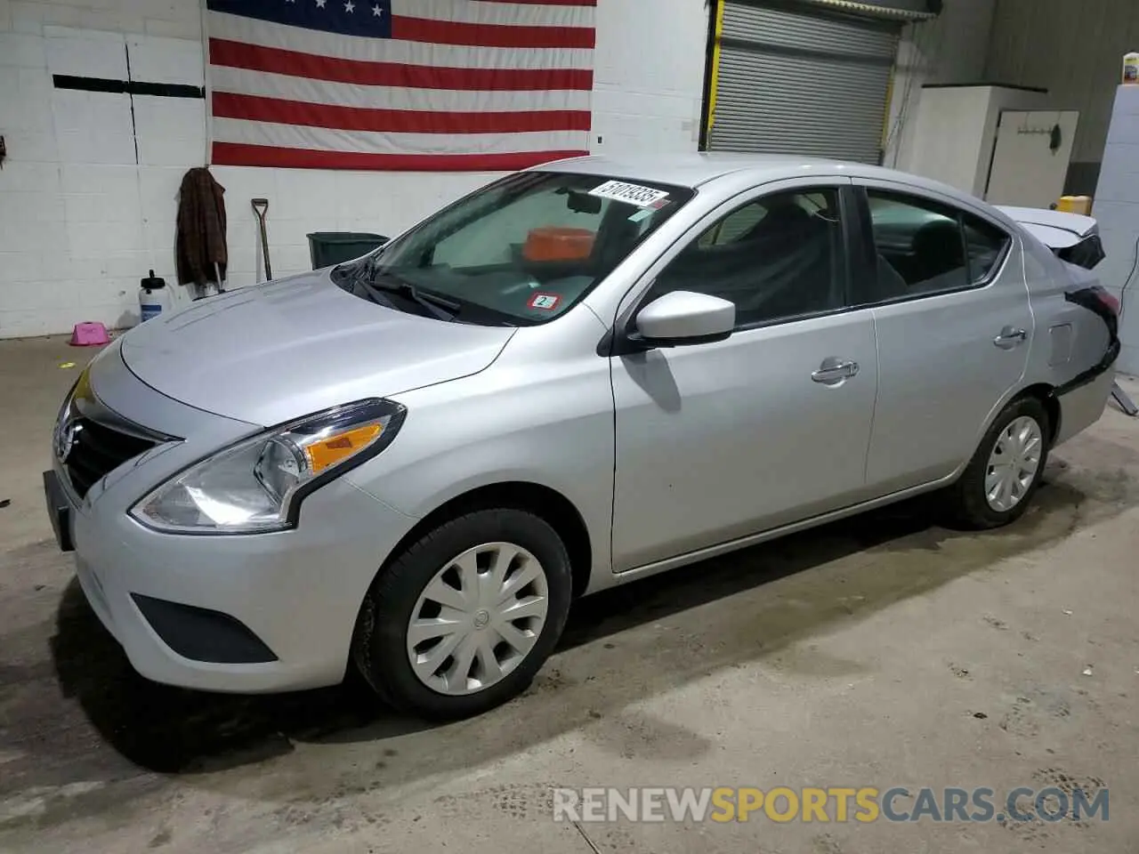 1 Photograph of a damaged car 3N1CN7AP7KL875992 NISSAN VERSA 2019
