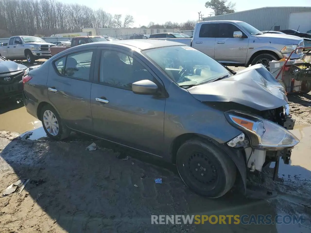 1 Photograph of a damaged car 3N1CN7AP7KL877354 NISSAN VERSA 2019