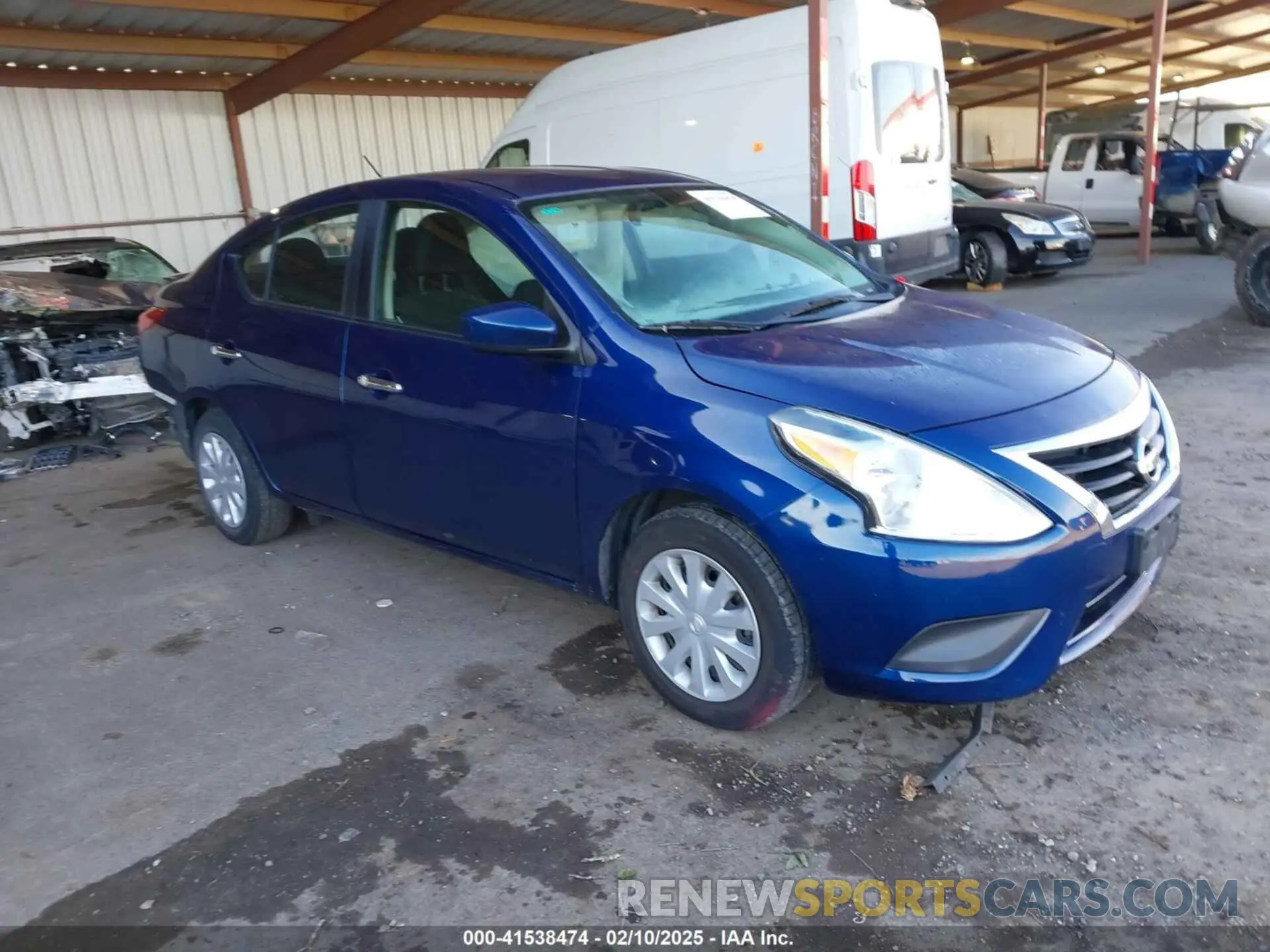 1 Photograph of a damaged car 3N1CN7AP8KL807538 NISSAN VERSA 2019