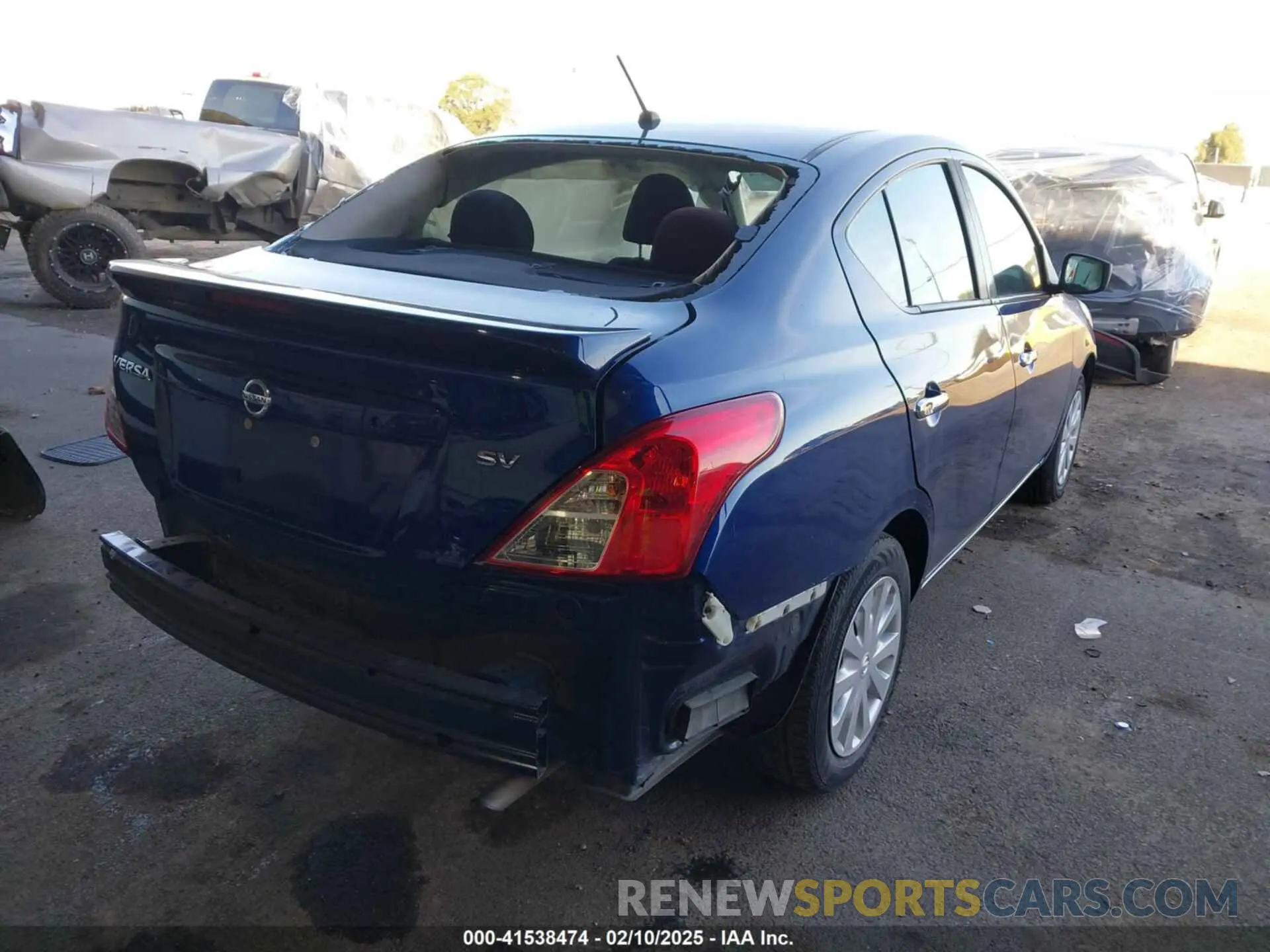 4 Photograph of a damaged car 3N1CN7AP8KL807538 NISSAN VERSA 2019