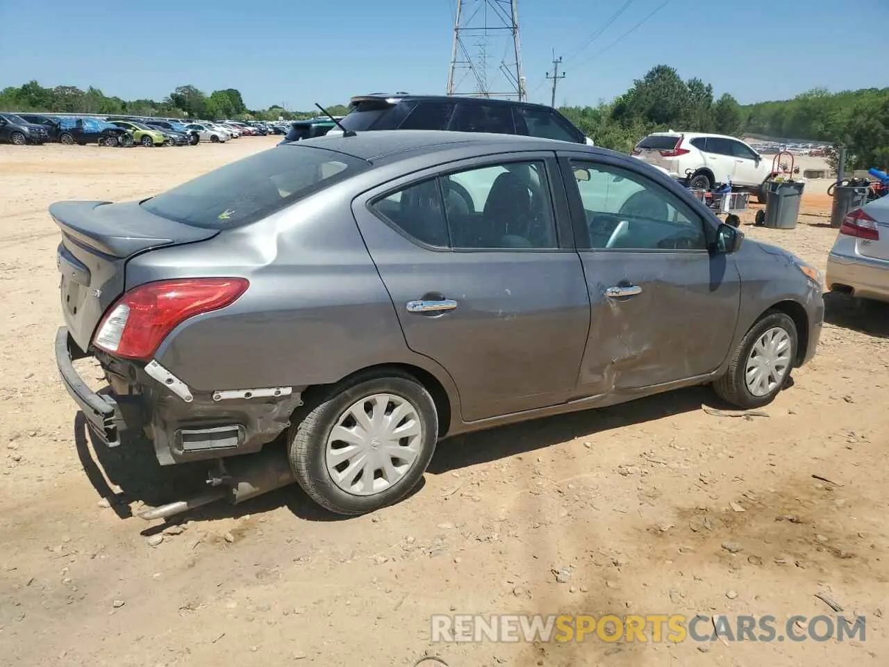 3 Photograph of a damaged car 3N1CN7AP8KL815526 NISSAN VERSA 2019