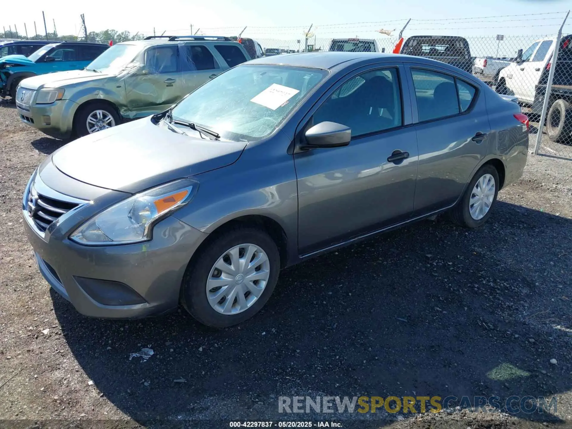 2 Photograph of a damaged car 3N1CN7AP8KL820631 NISSAN VERSA 2019