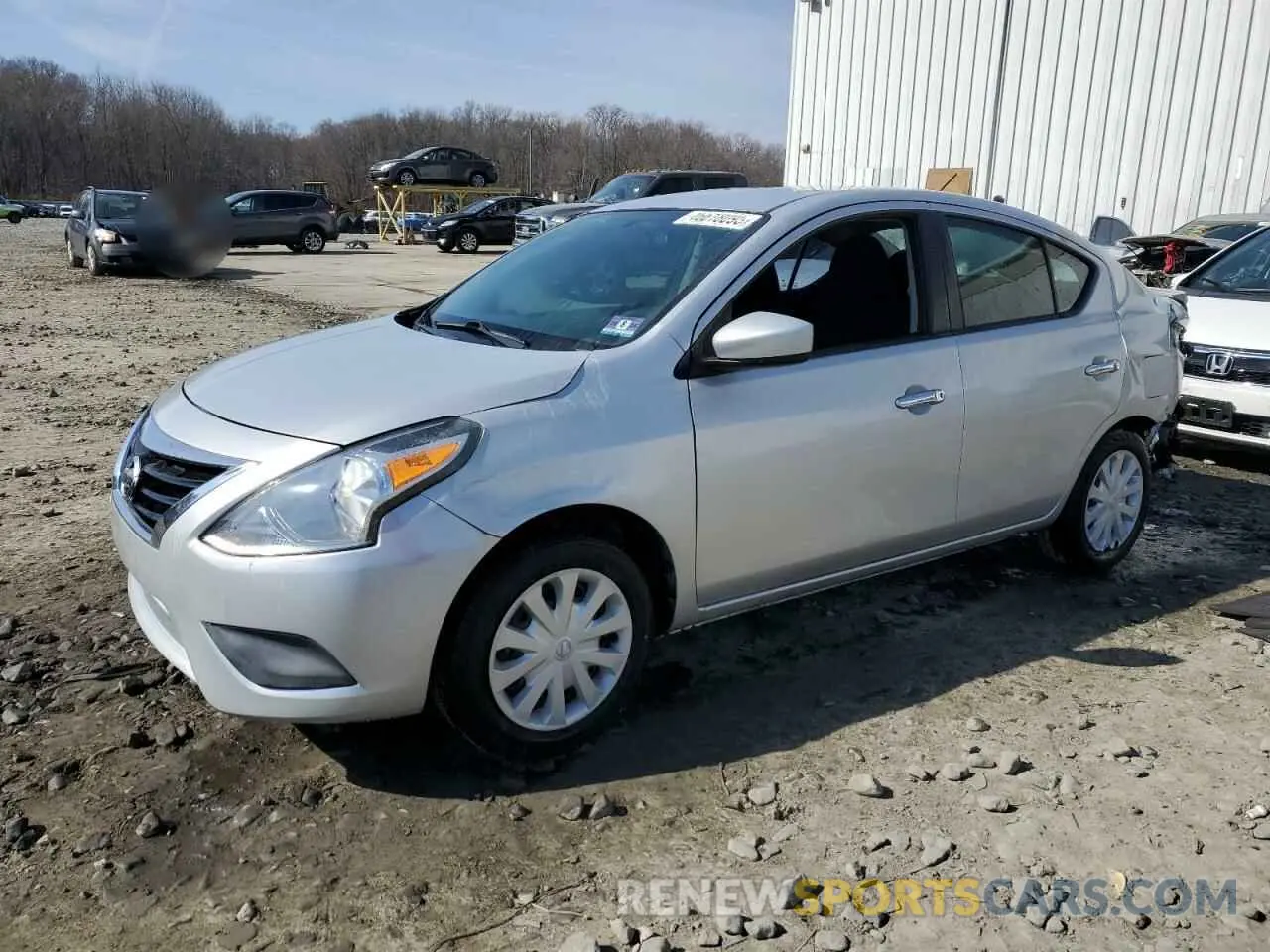 1 Photograph of a damaged car 3N1CN7AP8KL825053 NISSAN VERSA 2019