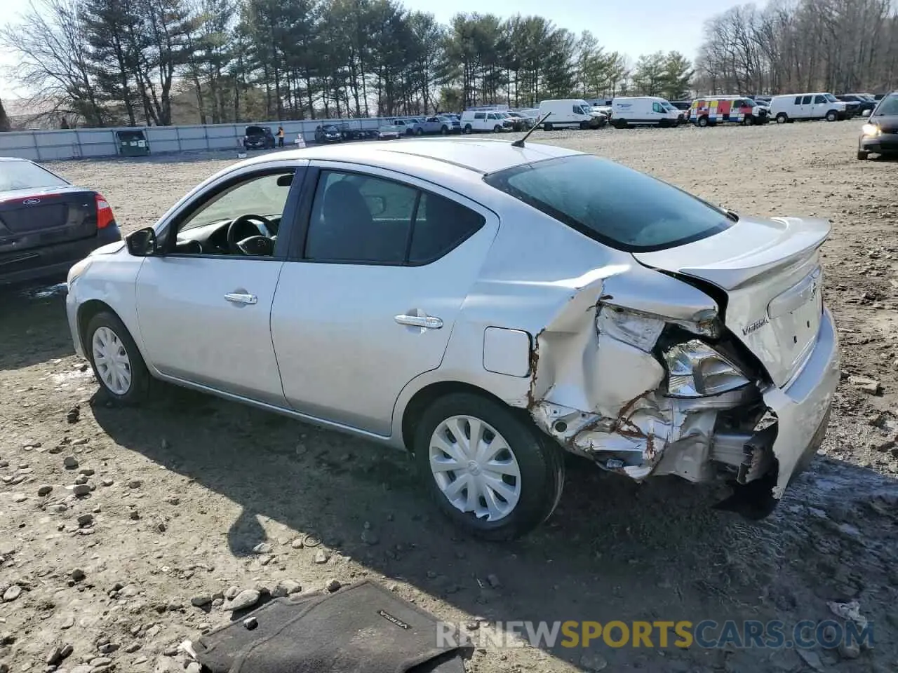 2 Photograph of a damaged car 3N1CN7AP8KL825053 NISSAN VERSA 2019