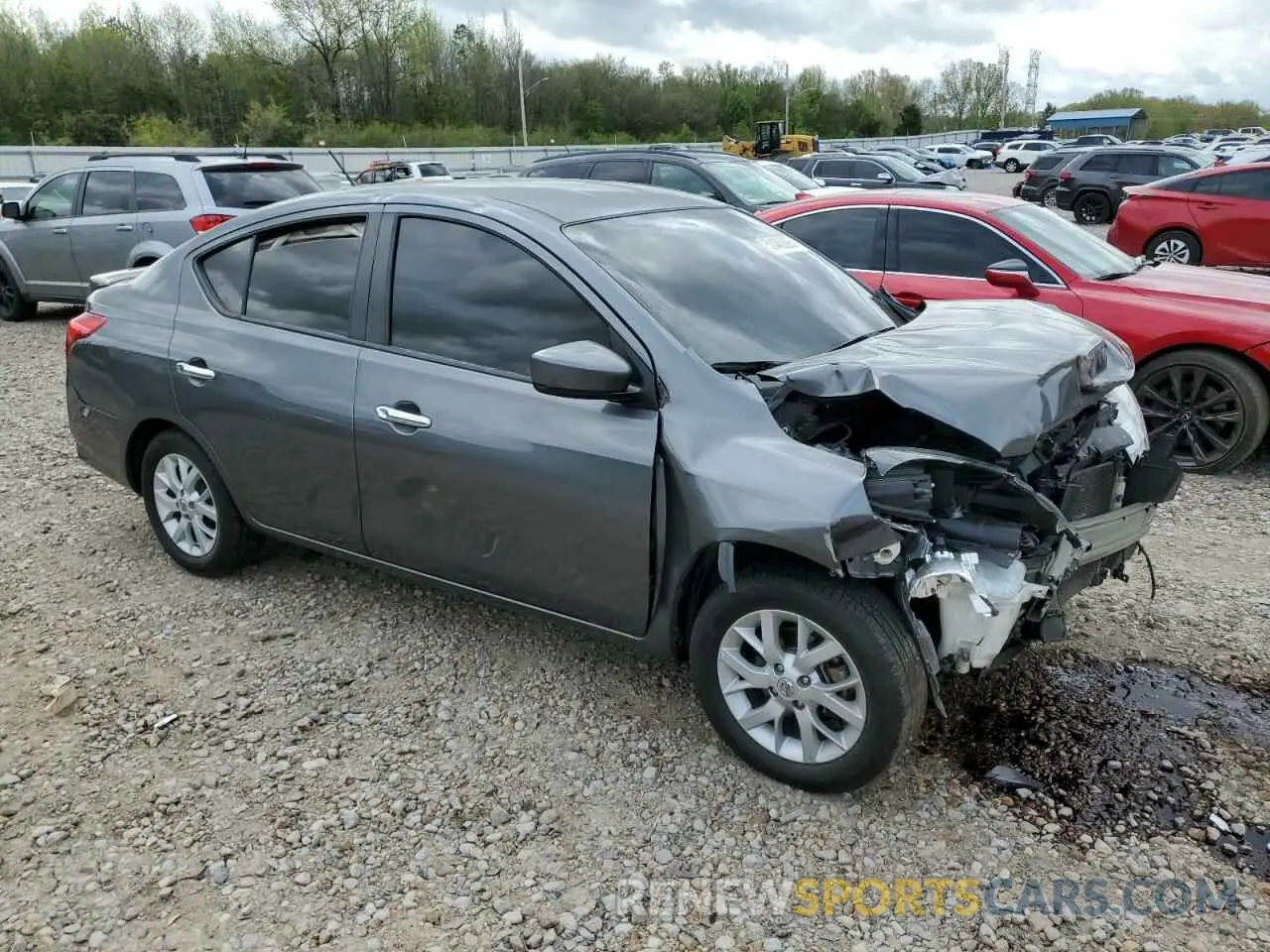 4 Photograph of a damaged car 3N1CN7AP8KL826199 NISSAN VERSA 2019